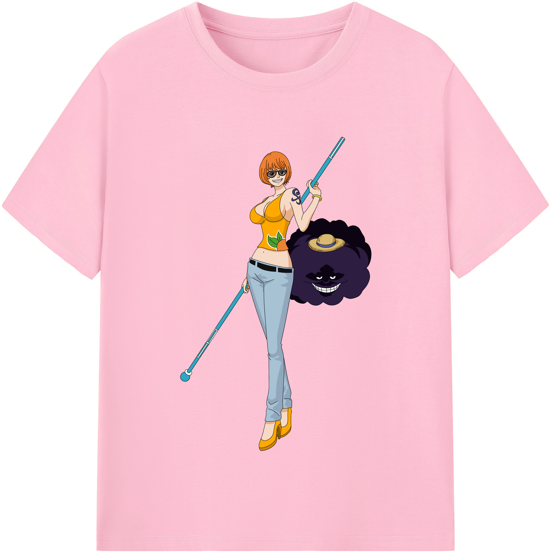 ワンピース ナミ ONE PIECE Nami 綿100％半袖Tシャツ（フロントプリント）