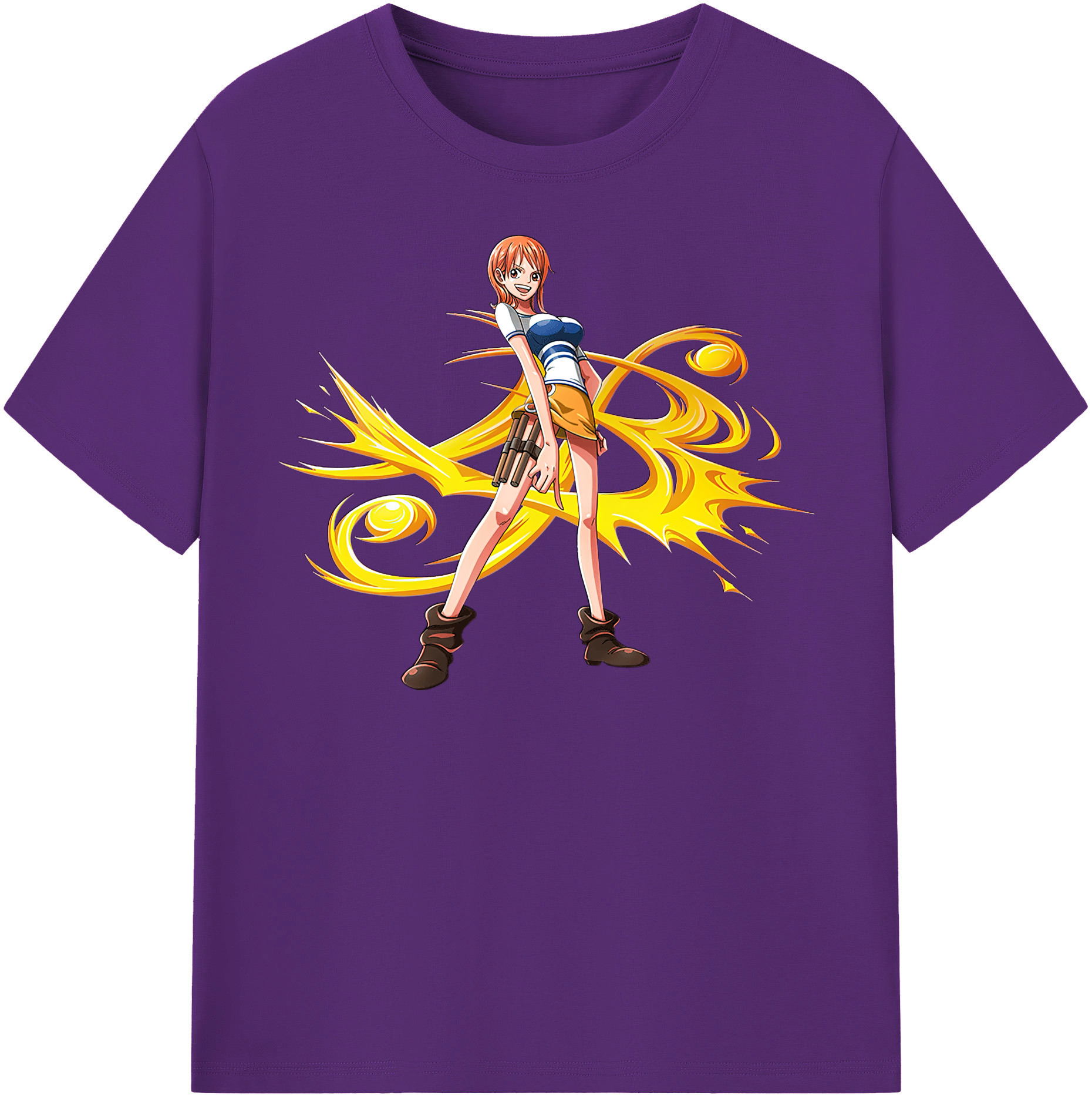 ワンピース ナミ ONE PIECE Nami 綿100％半袖Tシャツ（フロントプリント）