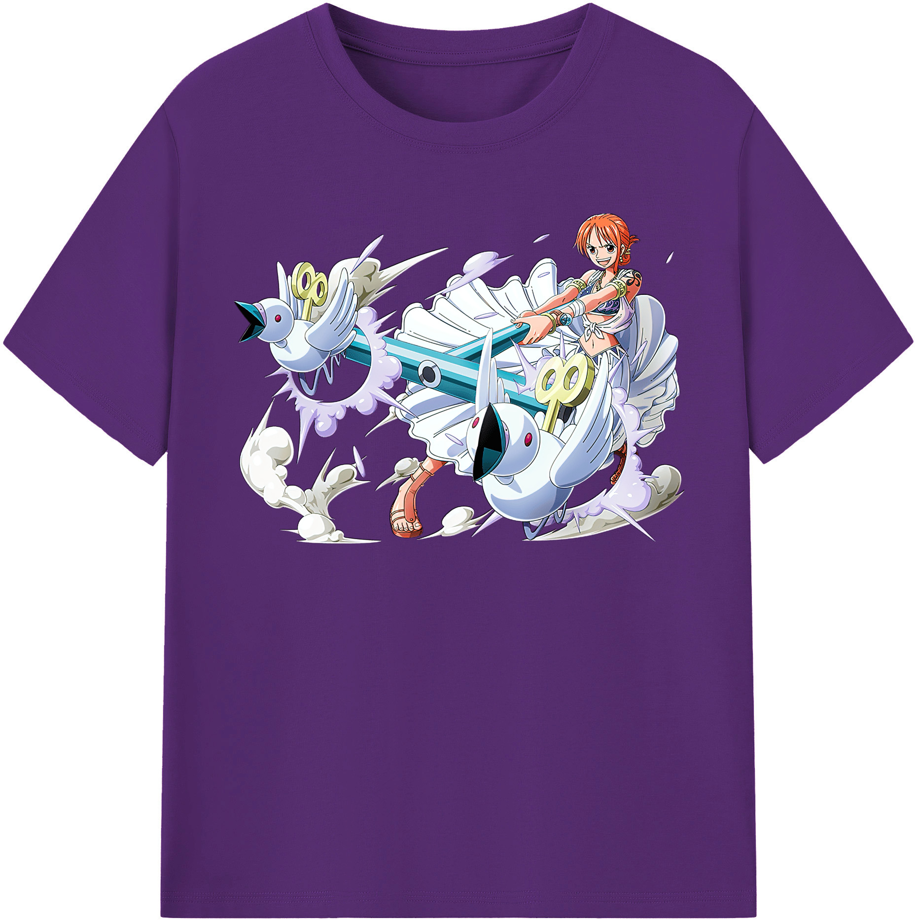 ワンピース ナミ ONE PIECE Nami 綿100％半袖Tシャツ（フロントプリント）
