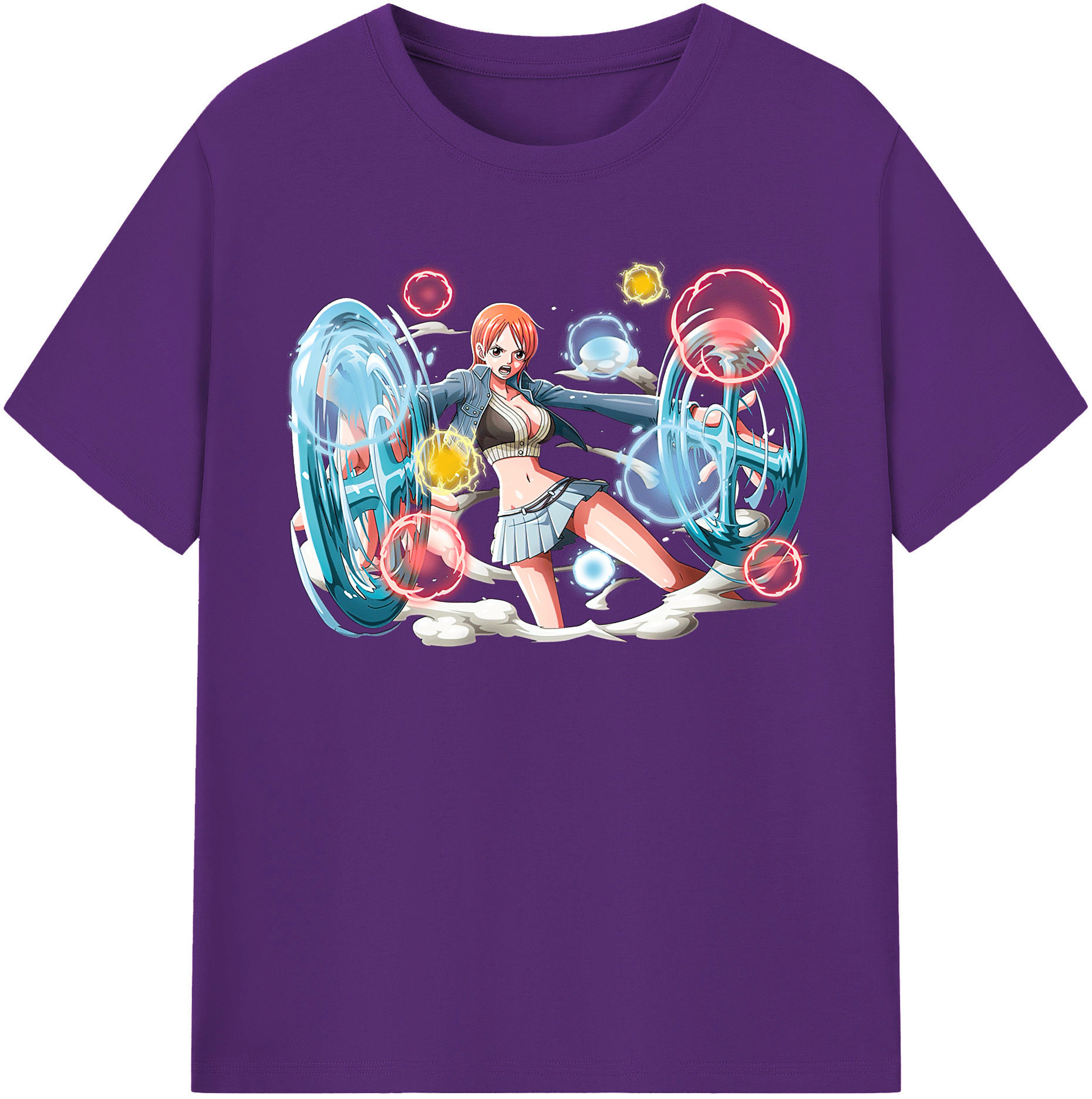 ワンピース ナミ ONE PIECE Nami 綿100％半袖Tシャツ（フロントプリント）