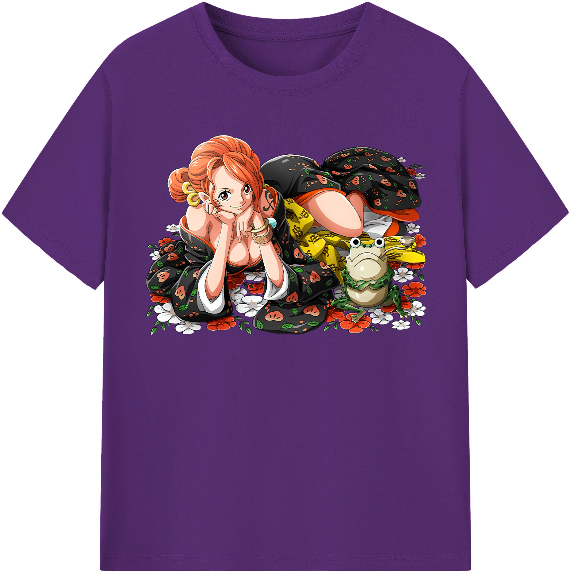 ワンピース ナミ ONE PIECE Nami 綿100％半袖Tシャツ（フロントプリント）