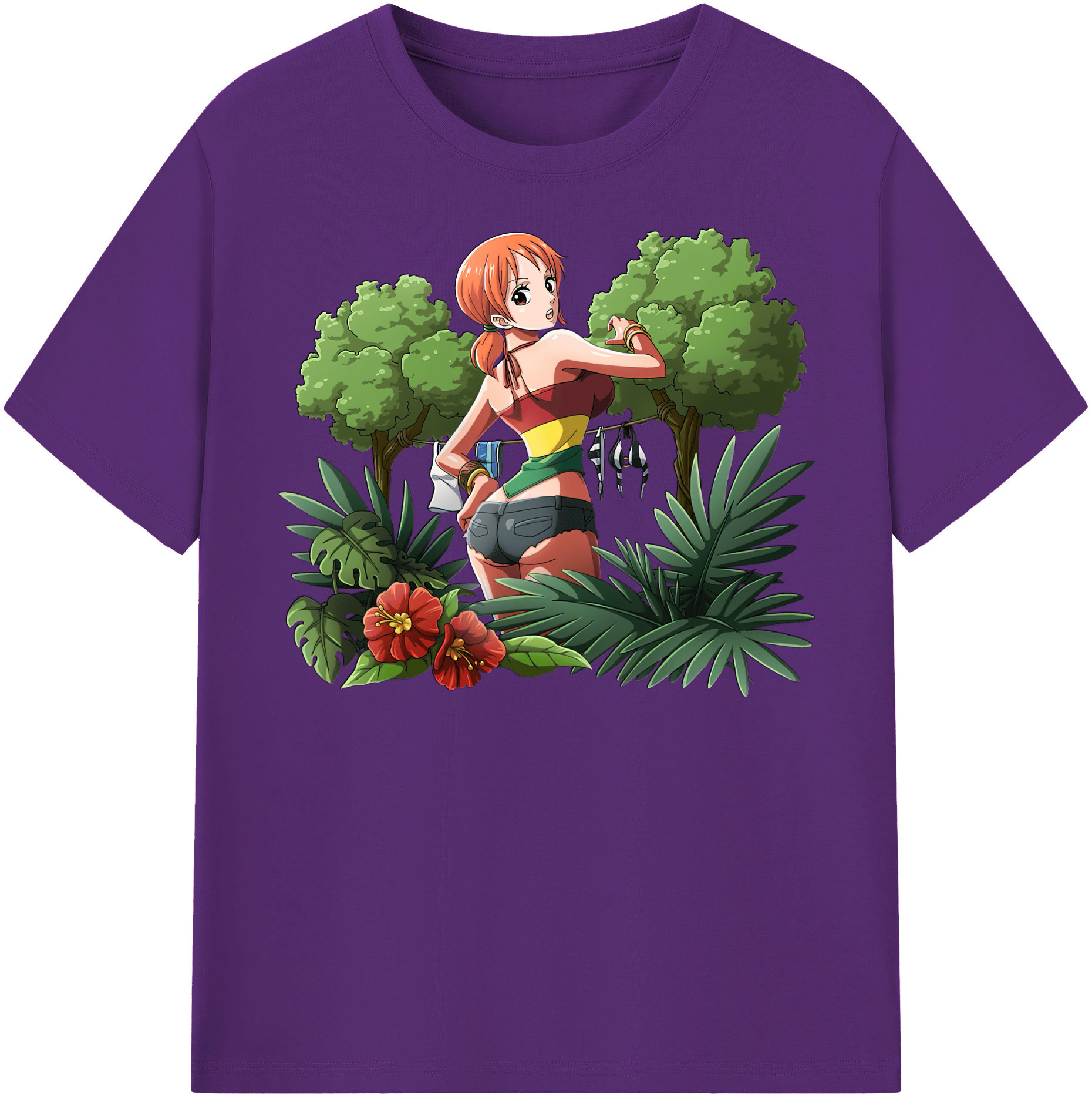 ワンピース ナミ ONE PIECE Nami 綿100％半袖Tシャツ（フロントプリント）