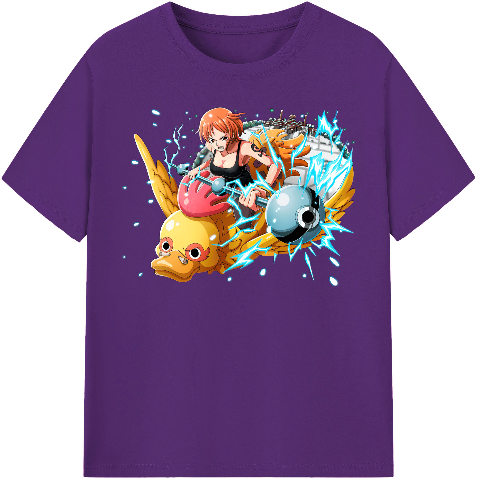 ワンピース ナミ ONE PIECE Nami 綿100％半袖Tシャツ（フロントプリント）