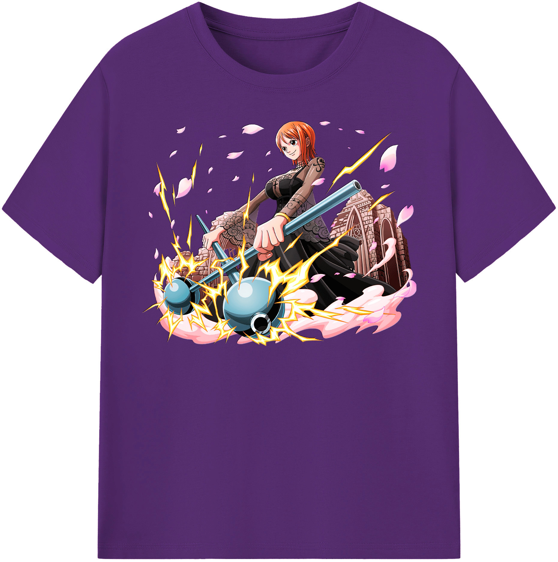 ワンピース ナミ ONE PIECE Nami 綿100％半袖Tシャツ（フロントプリント）