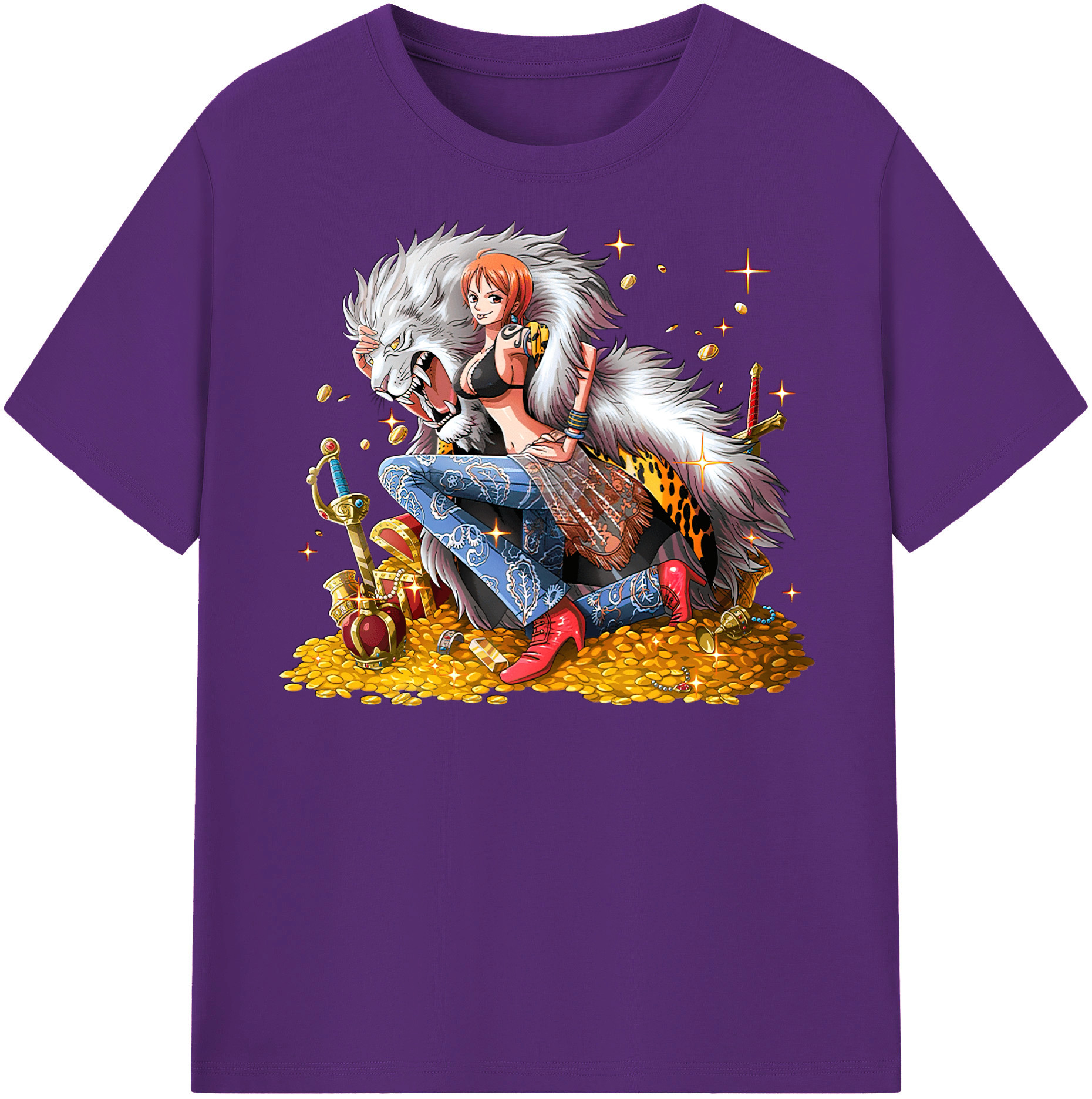 ワンピース ナミ ONE PIECE Nami 綿100％半袖Tシャツ（フロントプリント）