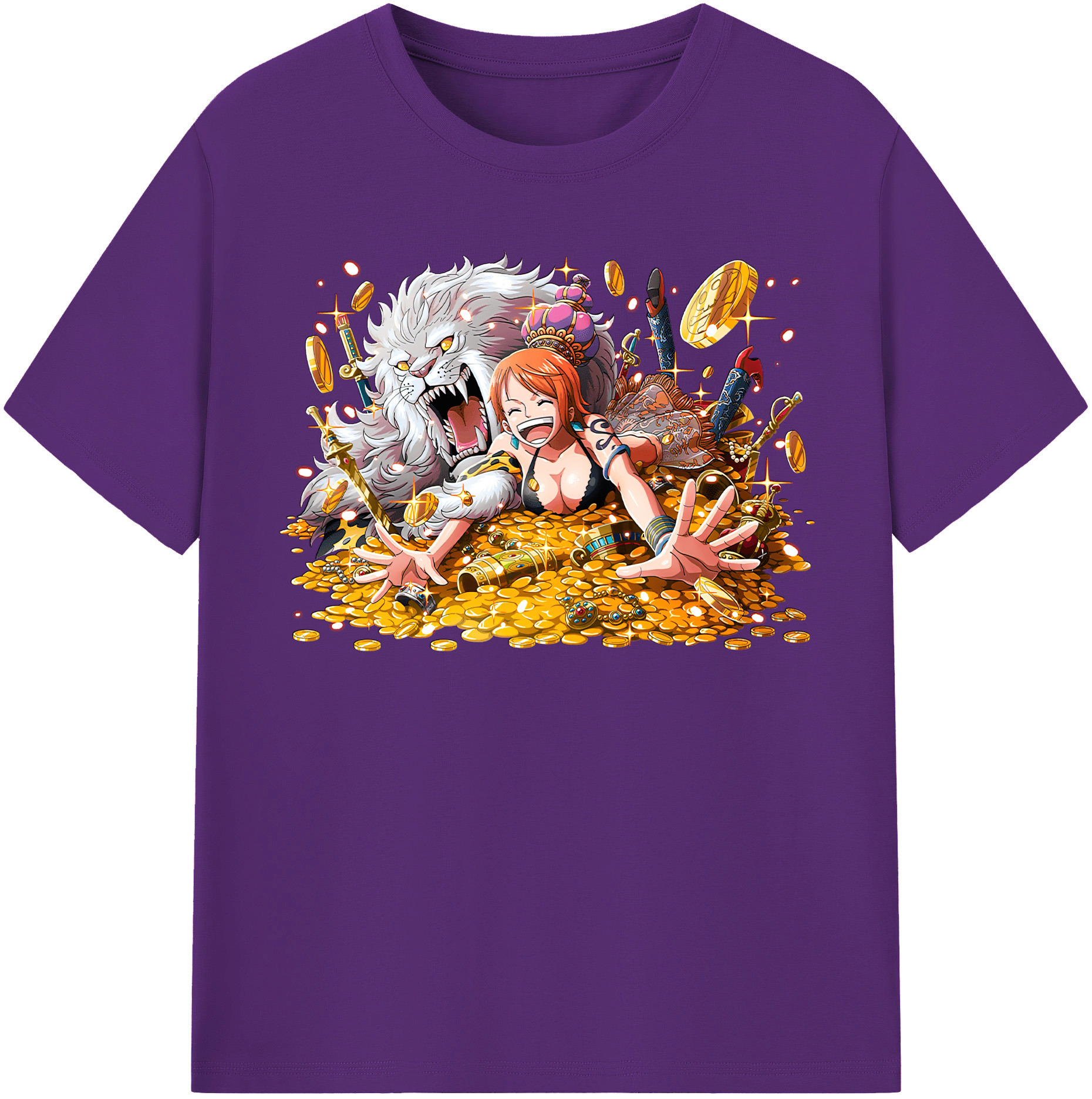 ワンピース ナミ ONE PIECE Nami 綿100％半袖Tシャツ（フロントプリント）