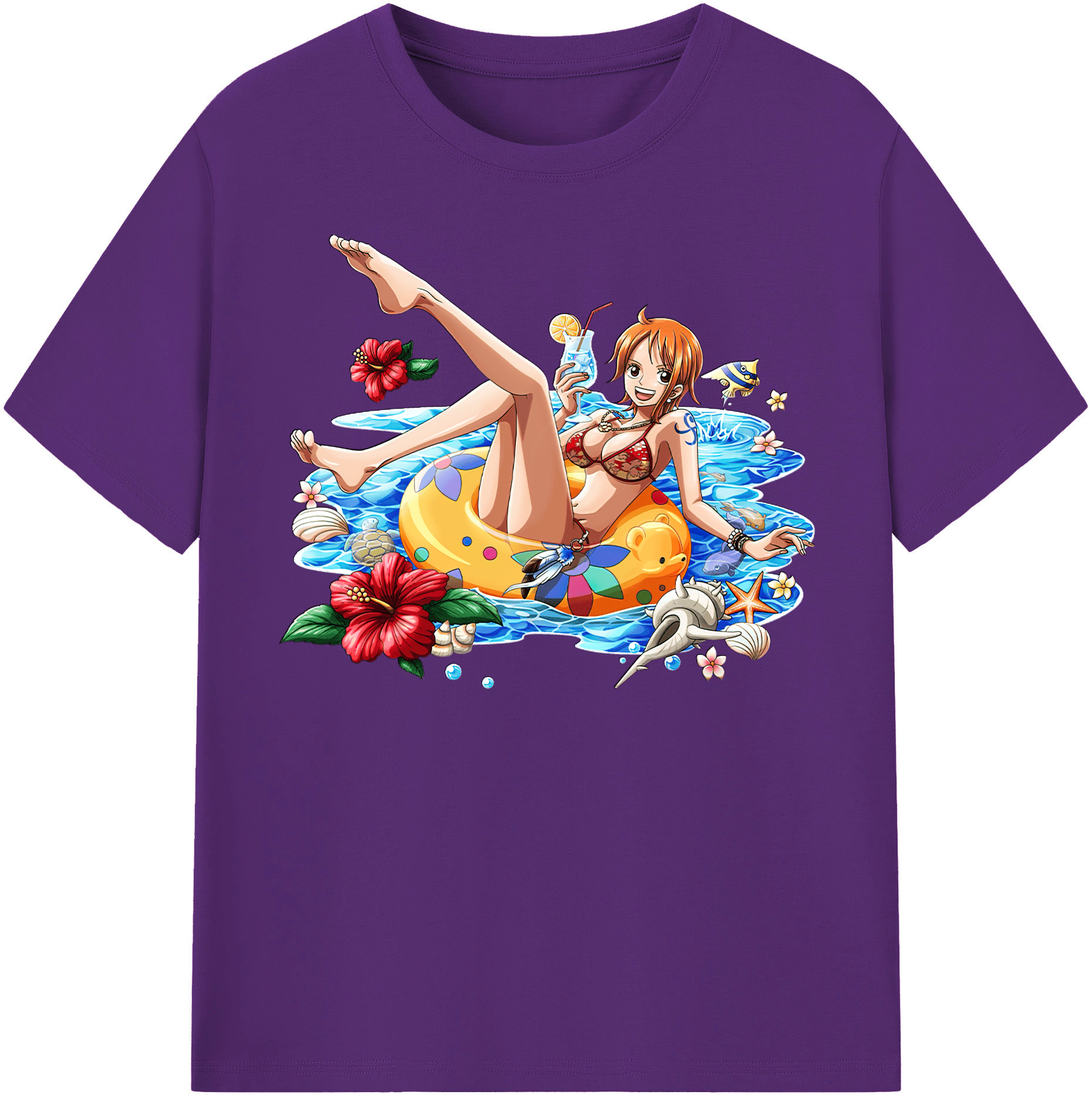 ワンピース ナミ ONE PIECE Nami 綿100％半袖Tシャツ（フロントプリント）