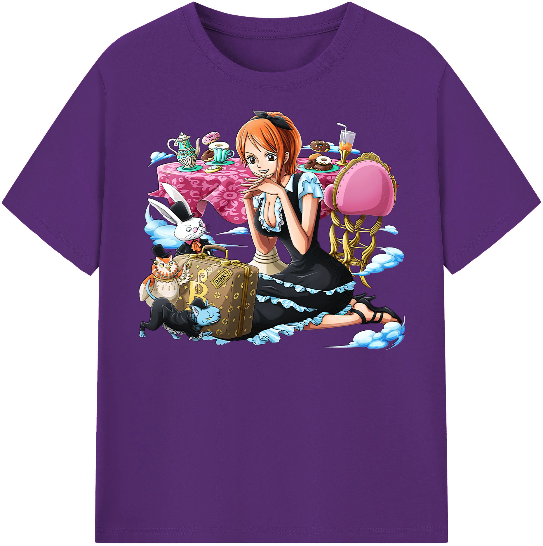 ワンピース ナミ ONE PIECE Nami 綿100％半袖Tシャツ（フロントプリント）