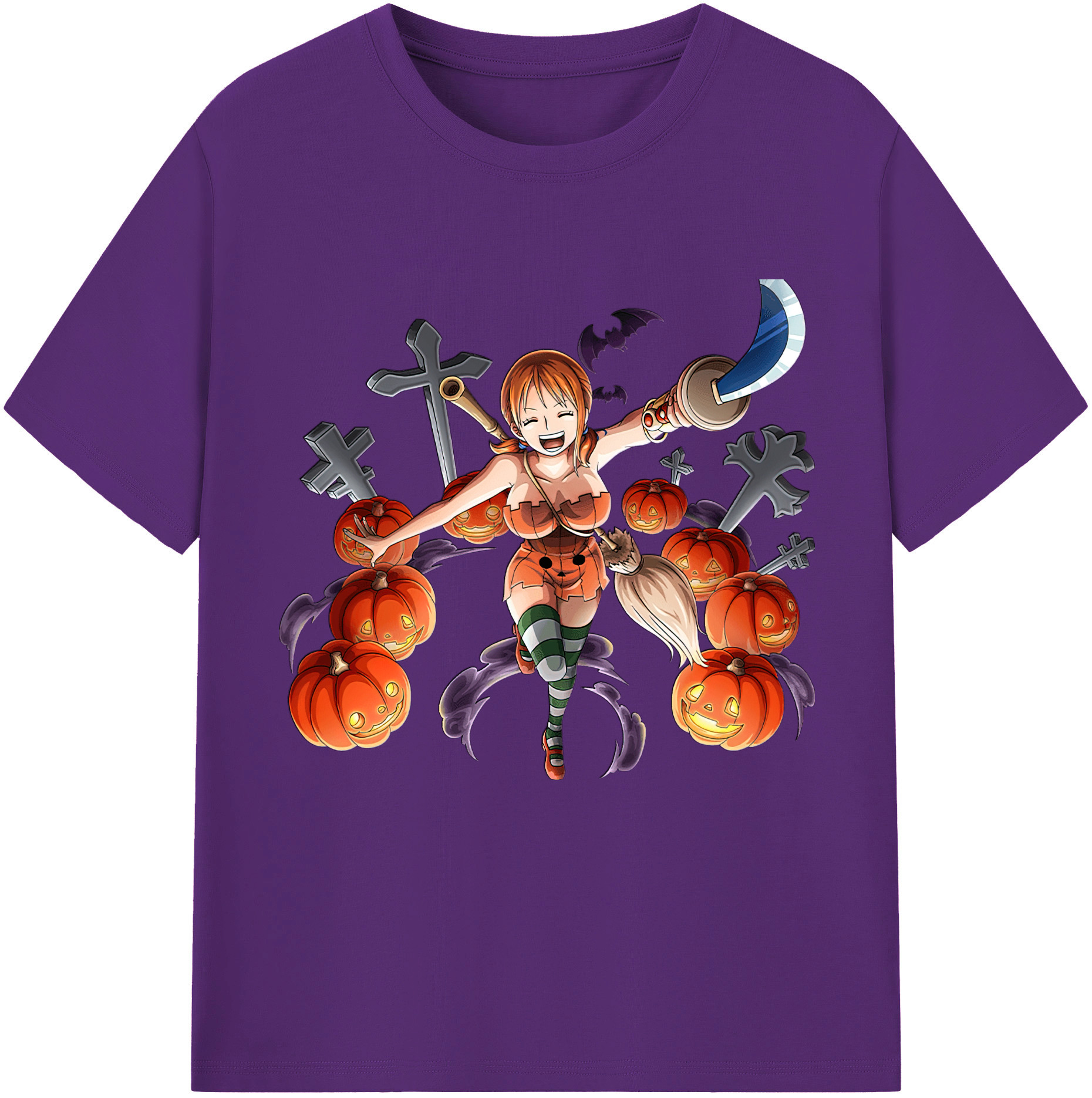 ワンピース ナミ ONE PIECE Nami 綿100％半袖Tシャツ（フロントプリント）