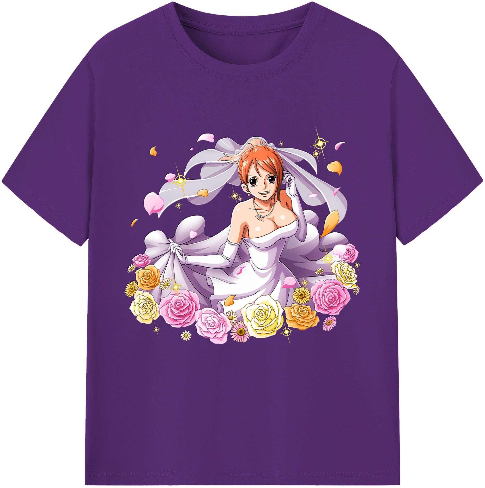 ワンピース ナミ ONE PIECE Nami 綿100％半袖Tシャツ（フロントプリント）