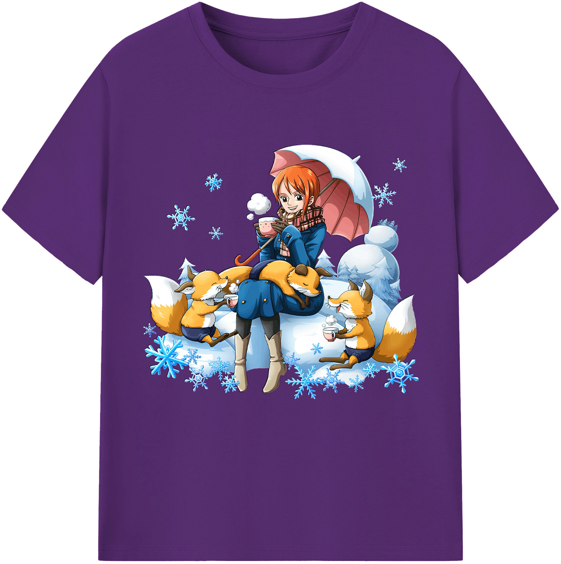 ワンピース ナミ ONE PIECE Nami 綿100％半袖Tシャツ（フロントプリント）