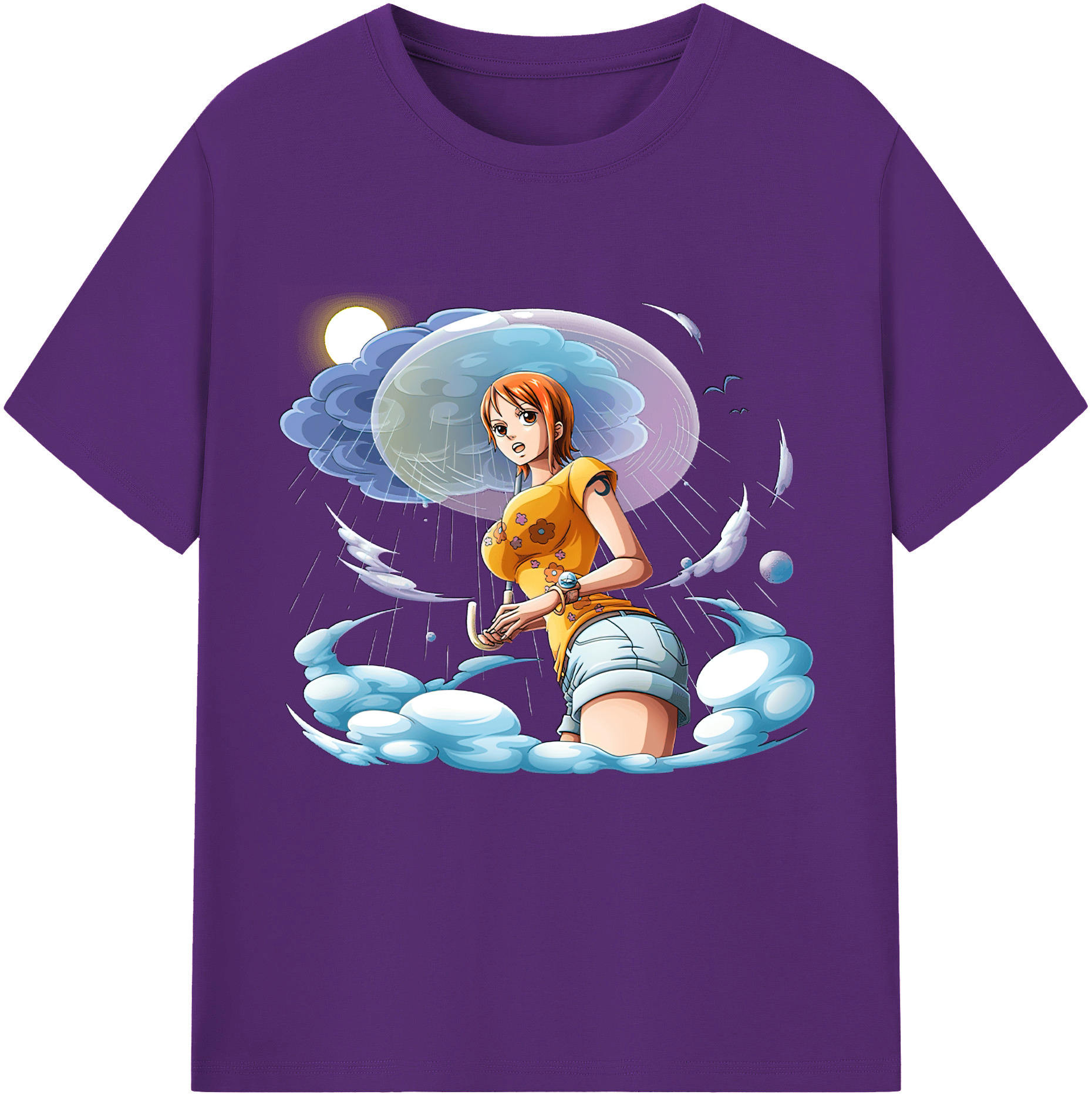 ワンピース ナミ ONE PIECE Nami 綿100％半袖Tシャツ（フロントプリント）
