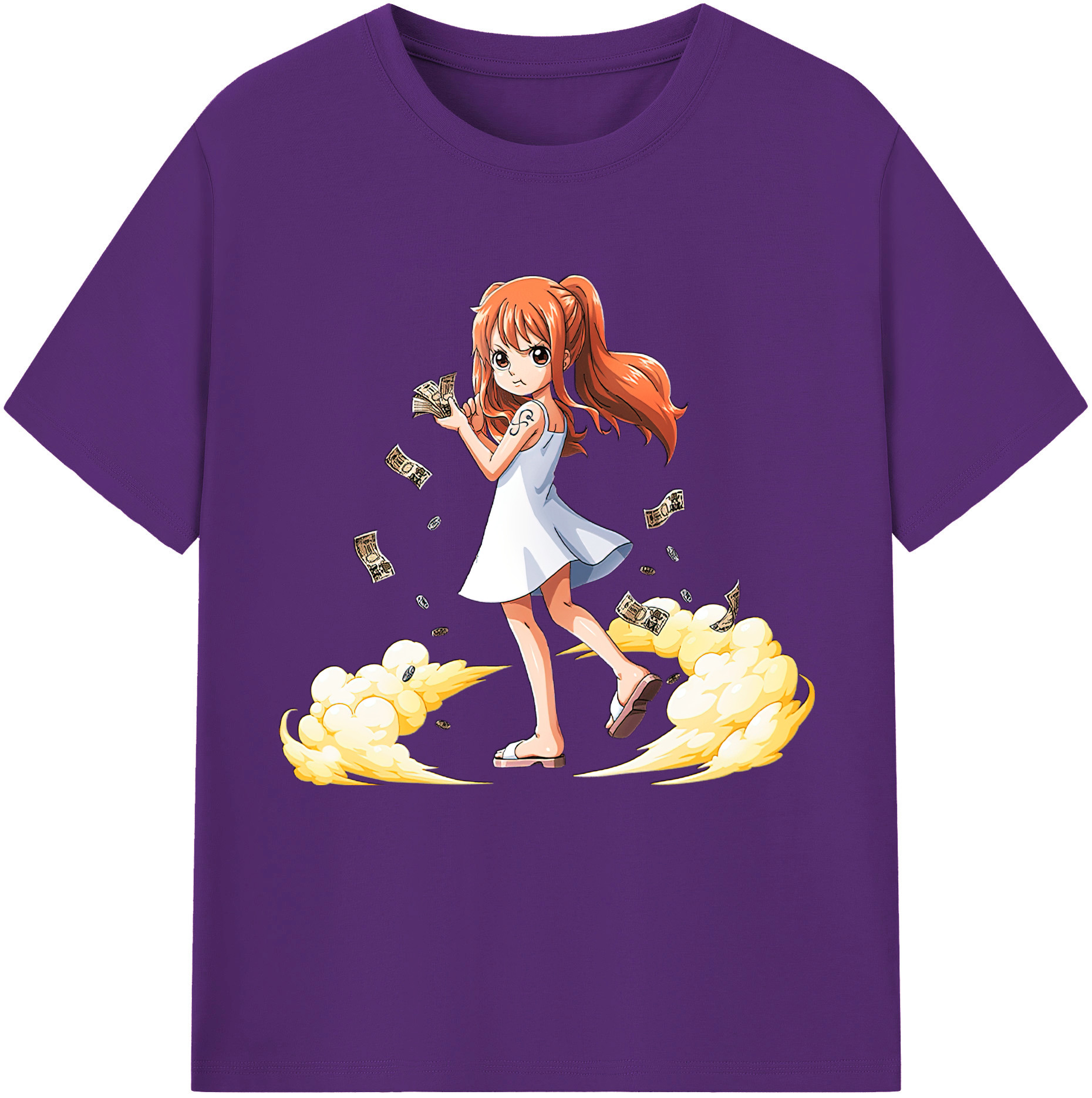 ワンピース ナミ ONE PIECE Nami 綿100％半袖Tシャツ（フロントプリント）