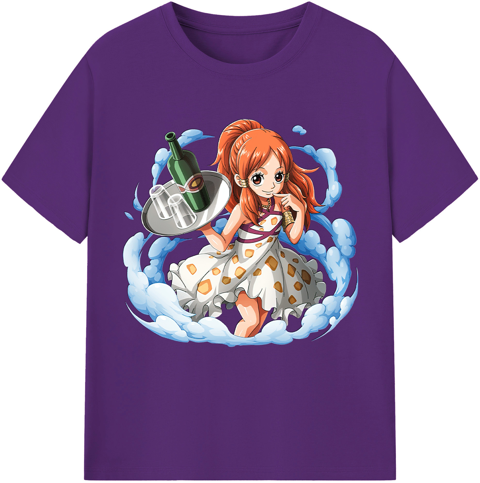 ワンピース ナミ ONE PIECE Nami 綿100％半袖Tシャツ（フロントプリント）