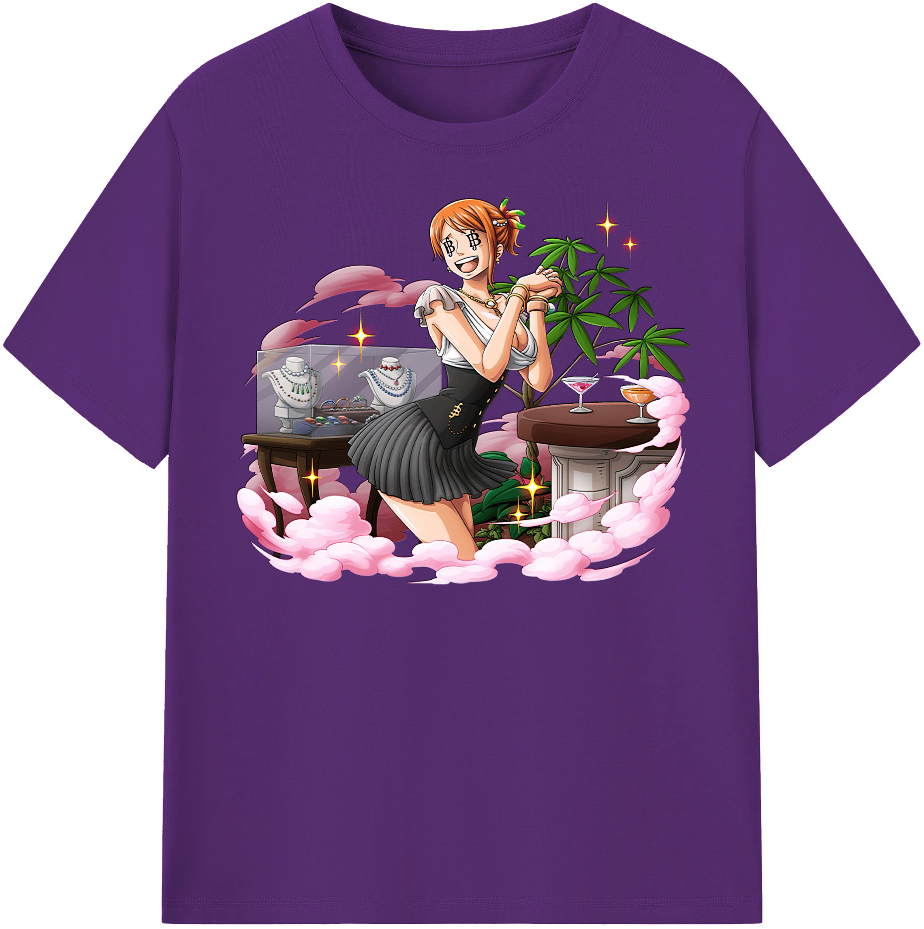 ワンピース ナミ ONE PIECE Nami 綿100％半袖Tシャツ（フロントプリント）