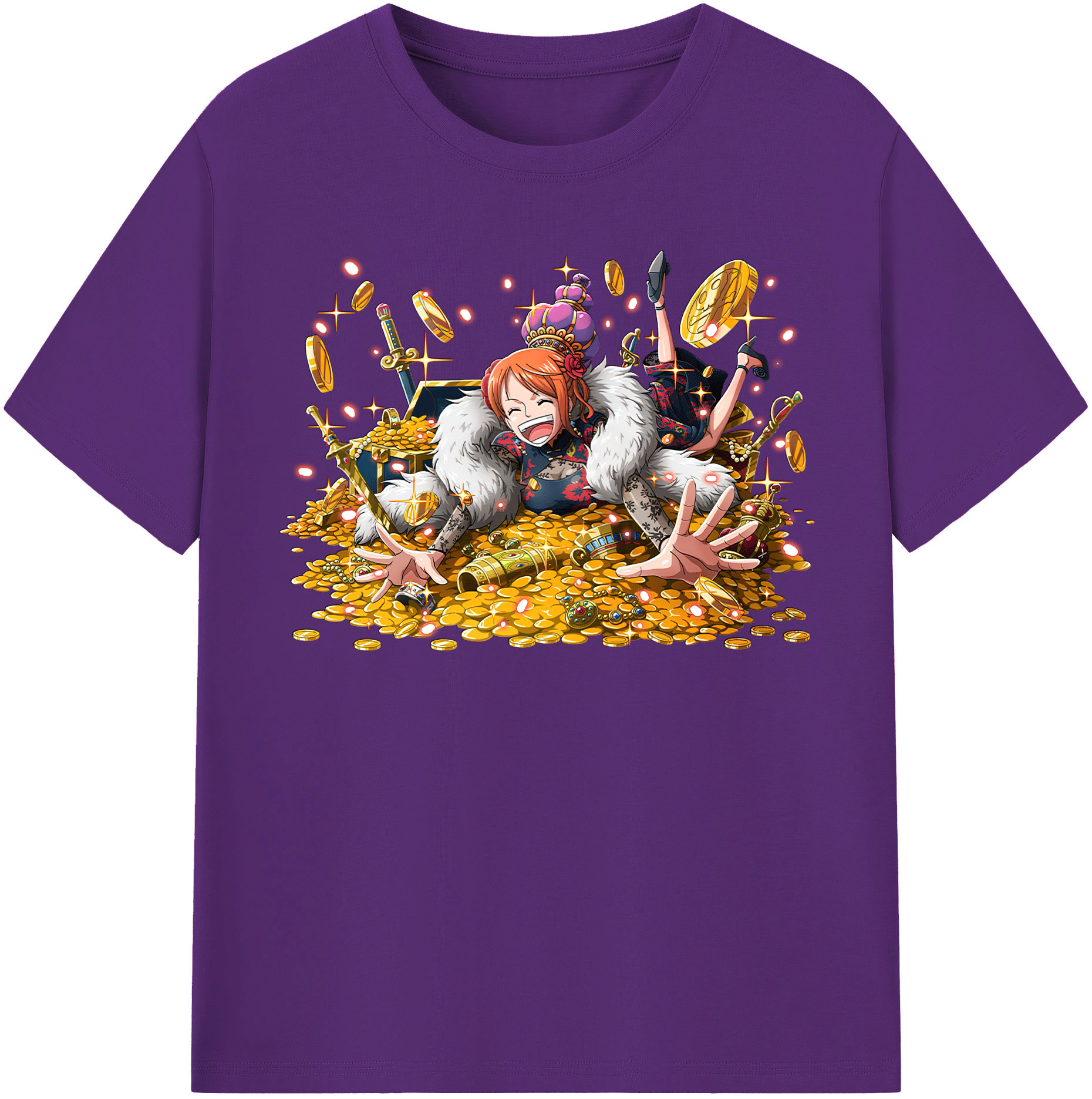 ワンピース ナミ ONE PIECE Nami 綿100％半袖Tシャツ（フロントプリント）
