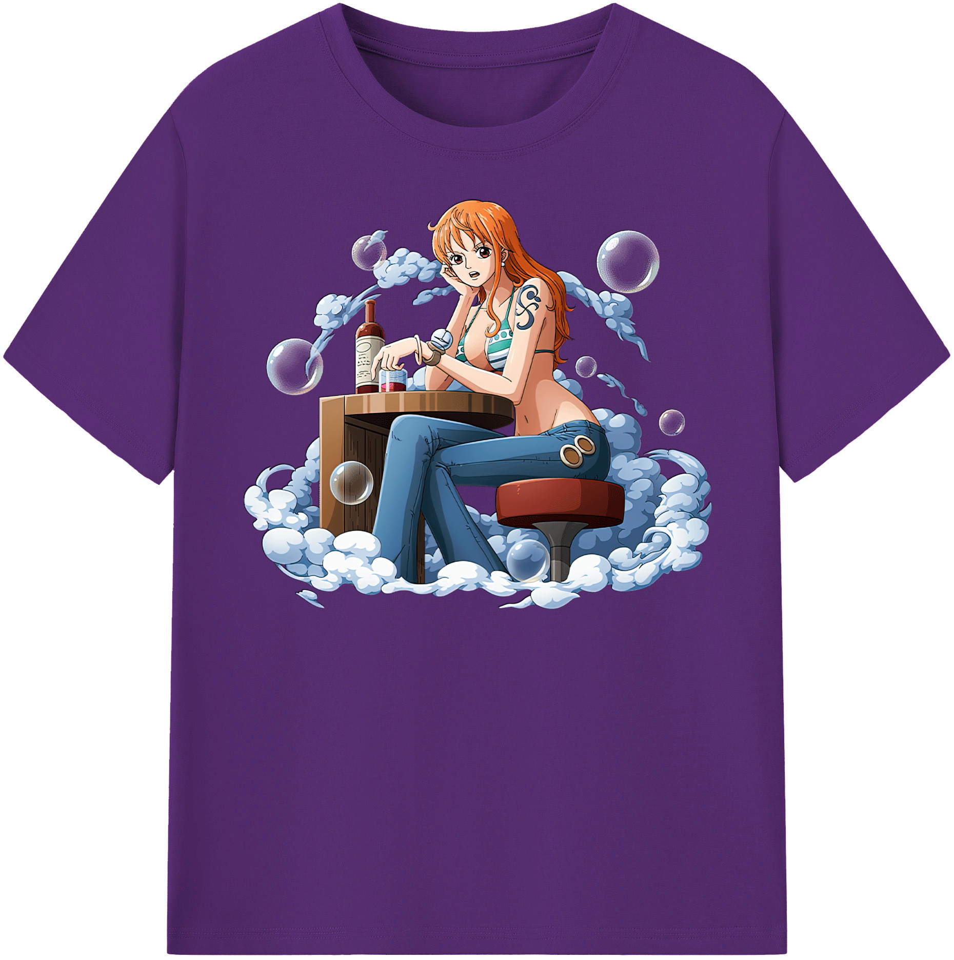 ワンピース ナミ ONE PIECE Nami 綿100％半袖Tシャツ（フロントプリント）