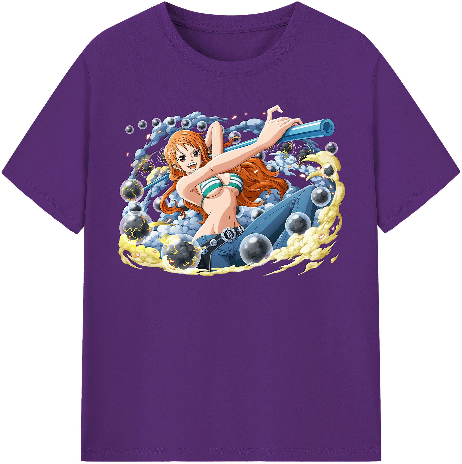 ワンピース ナミ ONE PIECE Nami 綿100％半袖Tシャツ（フロントプリント）