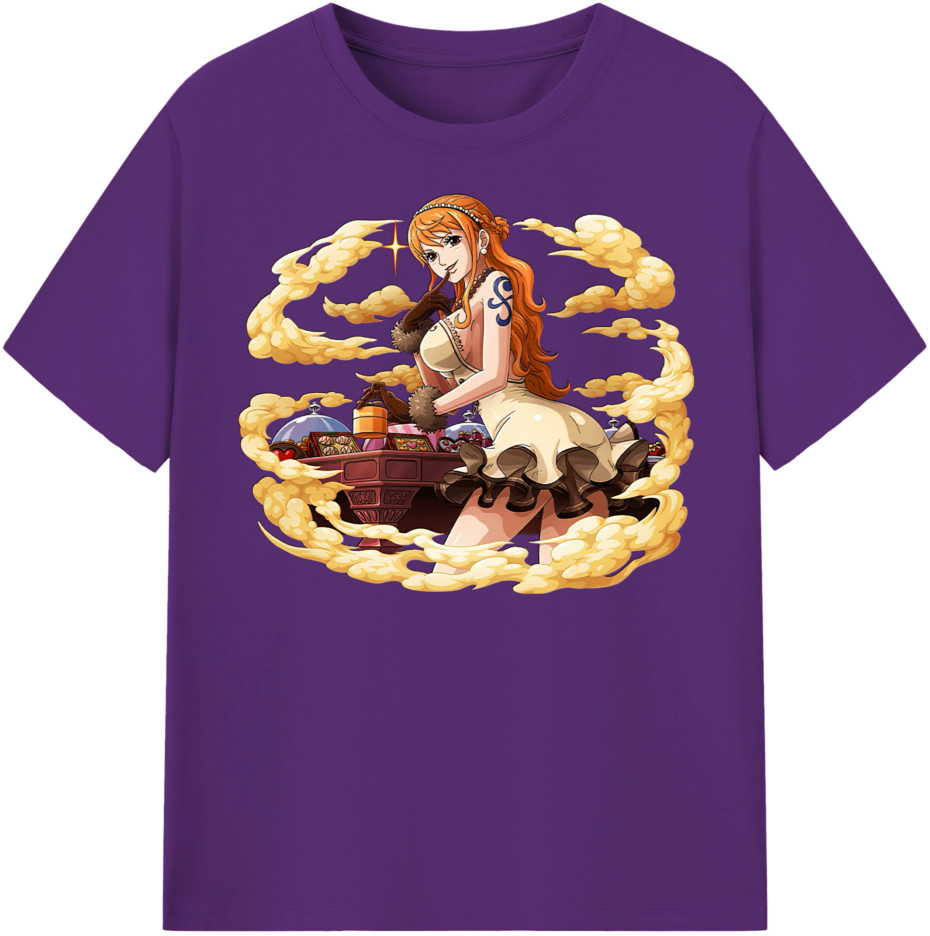 ワンピース ナミ ONE PIECE Nami 綿100％半袖Tシャツ（フロントプリント）