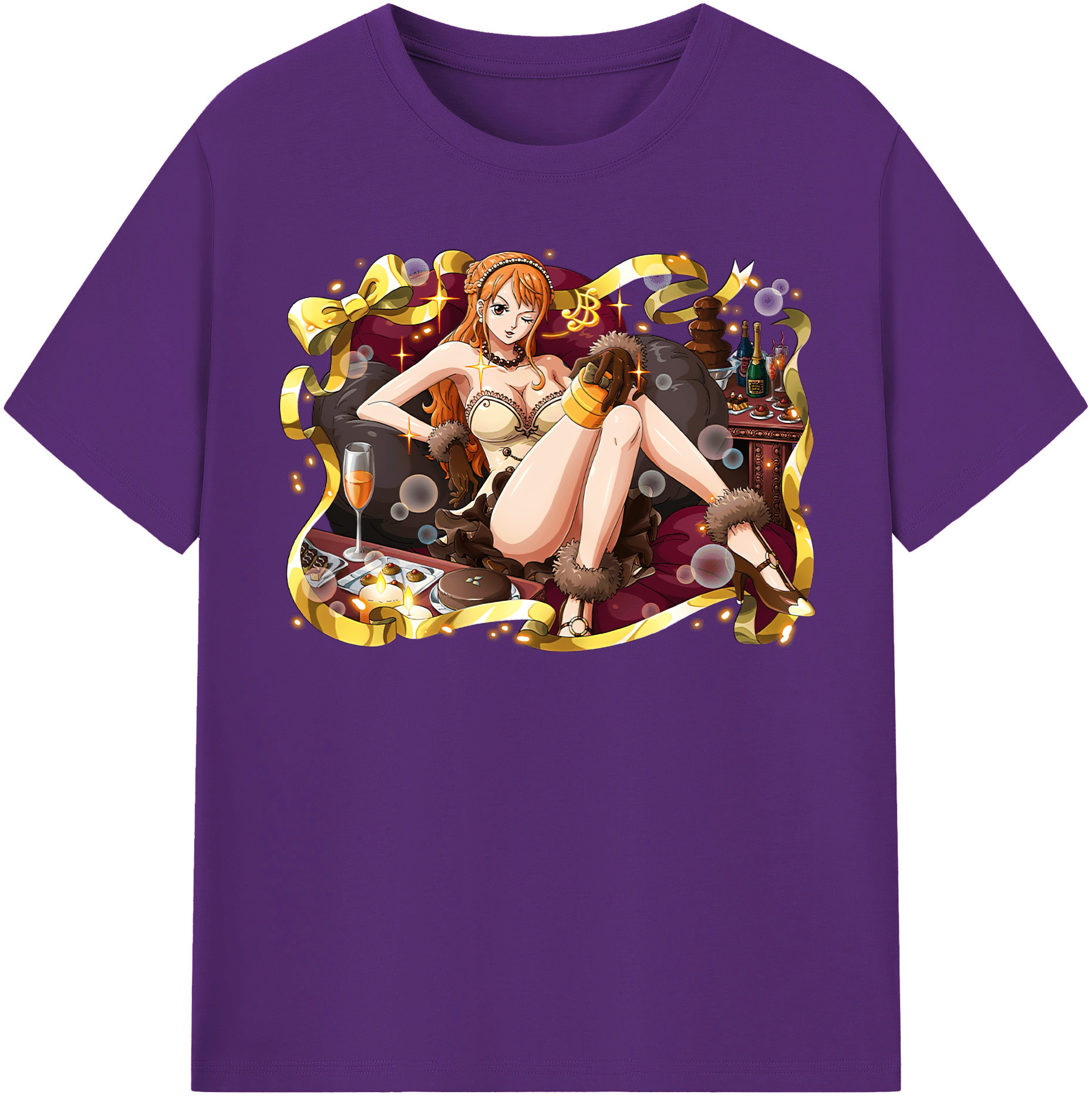 ワンピース ナミ ONE PIECE Nami 綿100％半袖Tシャツ（フロントプリント）