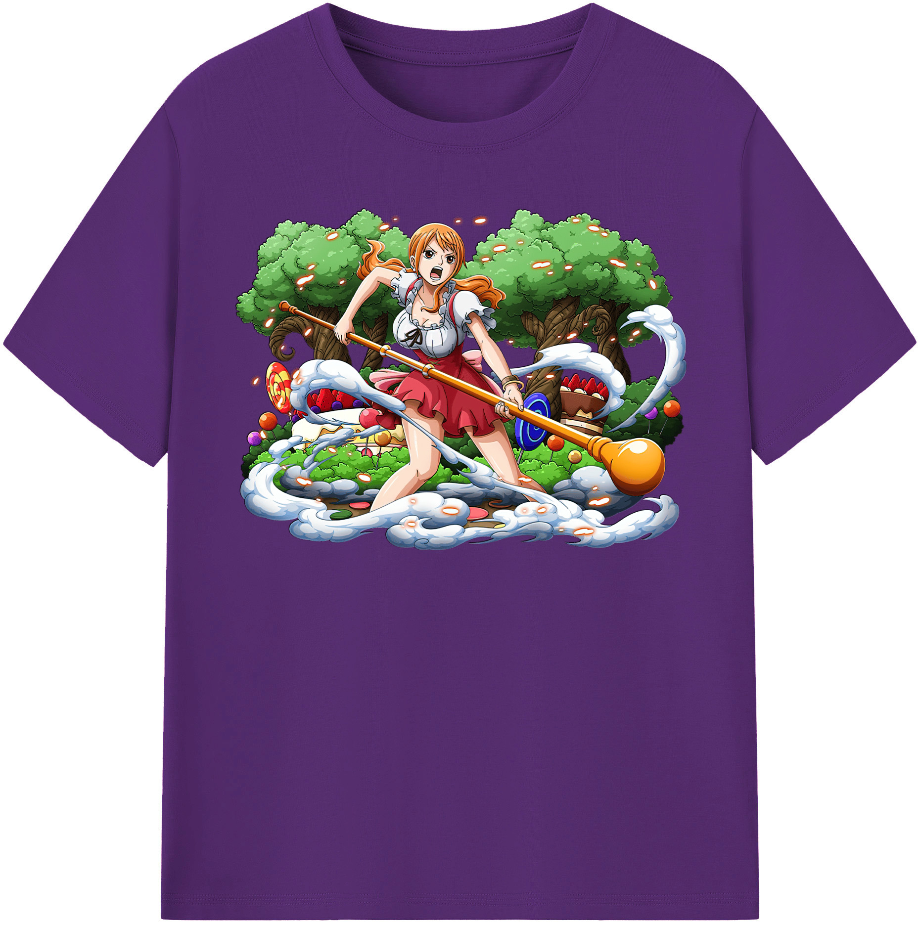 ワンピース ナミ ONE PIECE Nami 綿100％半袖Tシャツ（フロントプリント）