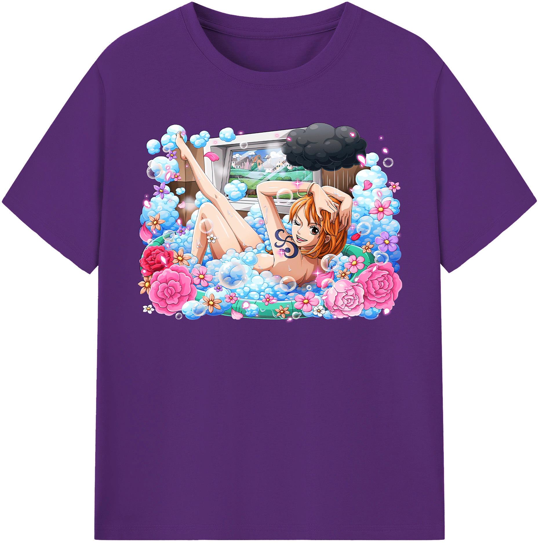 ワンピース ナミ ONE PIECE Nami 綿100％半袖Tシャツ（フロントプリント）