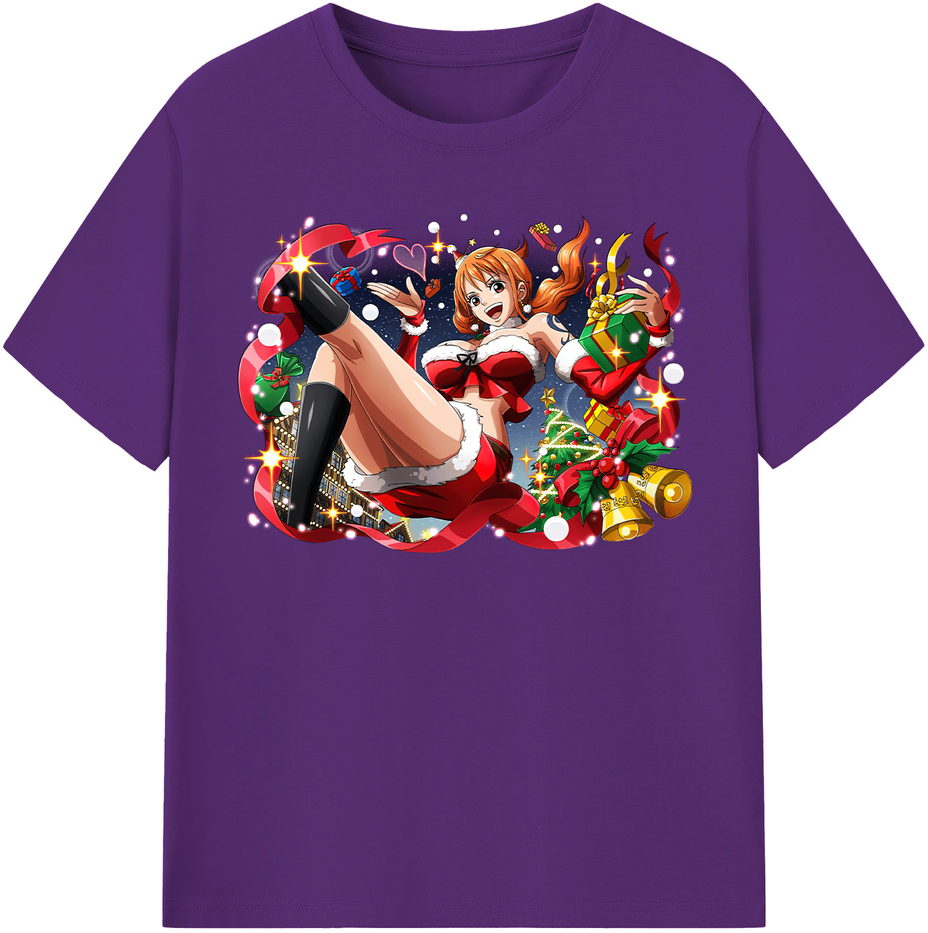 ワンピース ナミ ONE PIECE Nami 綿100％半袖Tシャツ（フロントプリント）