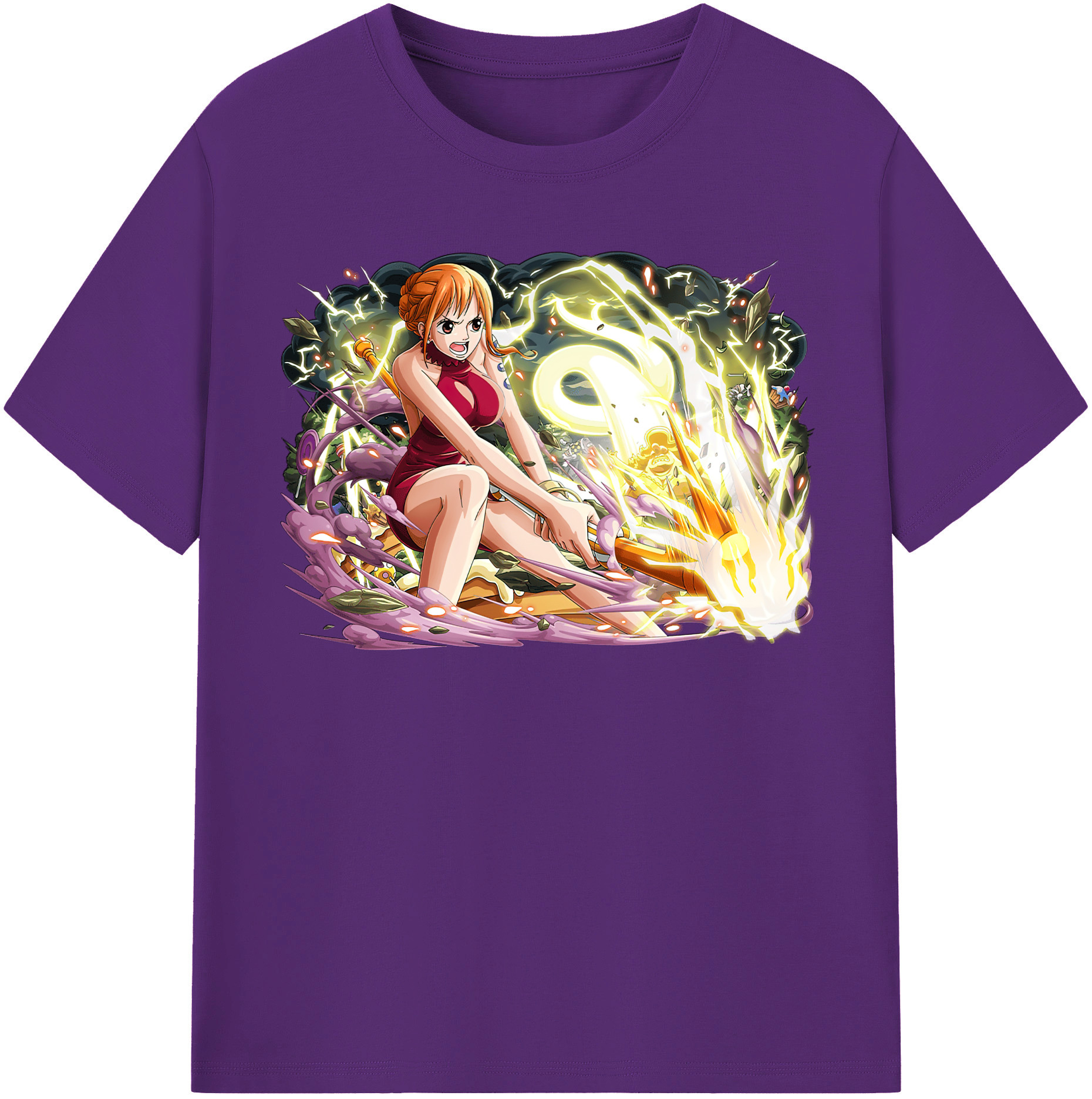 ワンピース ナミ ONE PIECE Nami 綿100％半袖Tシャツ（フロントプリント）