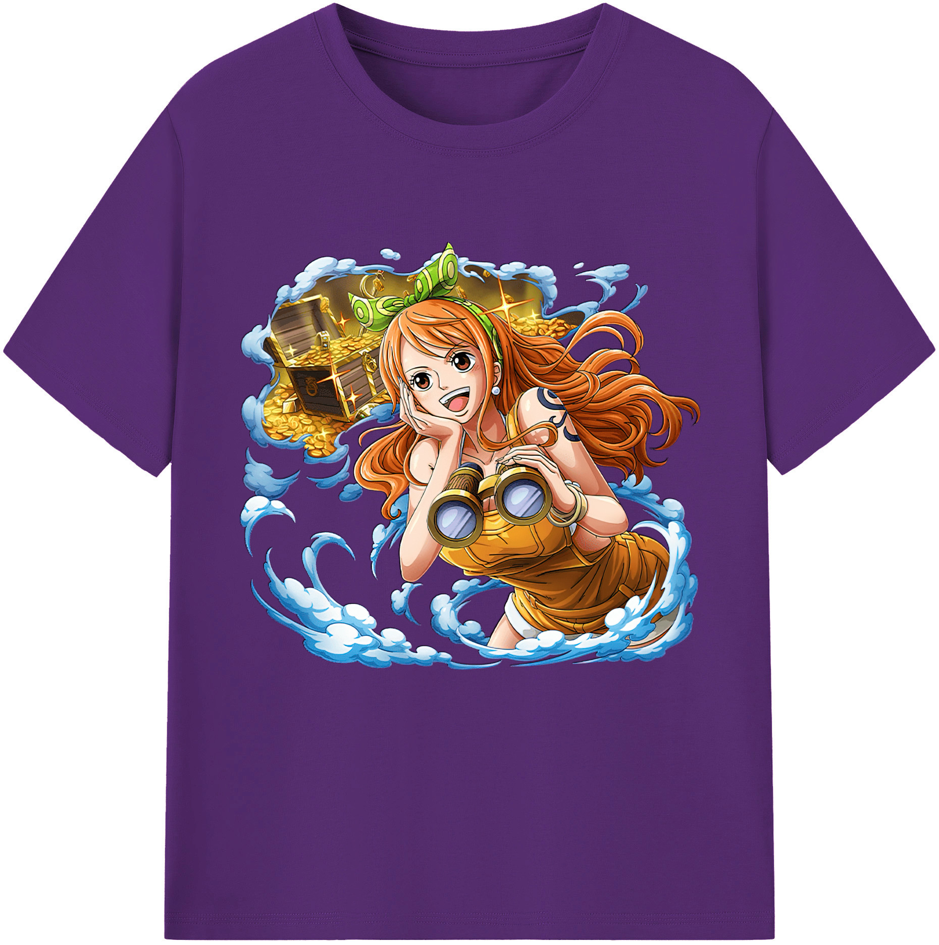 ワンピース ナミ ONE PIECE Nami 綿100％半袖Tシャツ（フロントプリント）