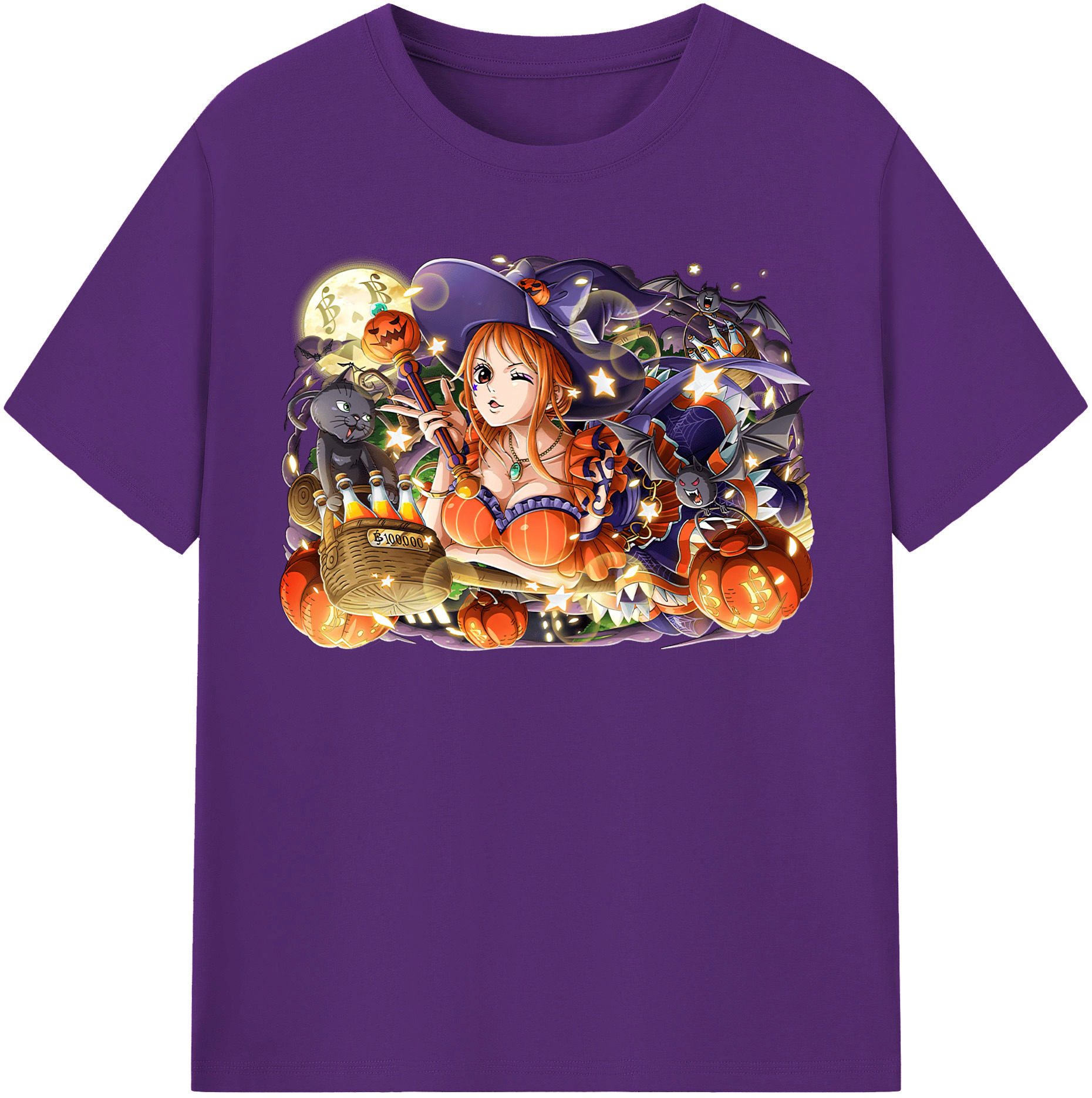 （画像用） ワンピース ナミ ONE PIECE Nami 綿100％半袖Tシャツ（フロントプリント）