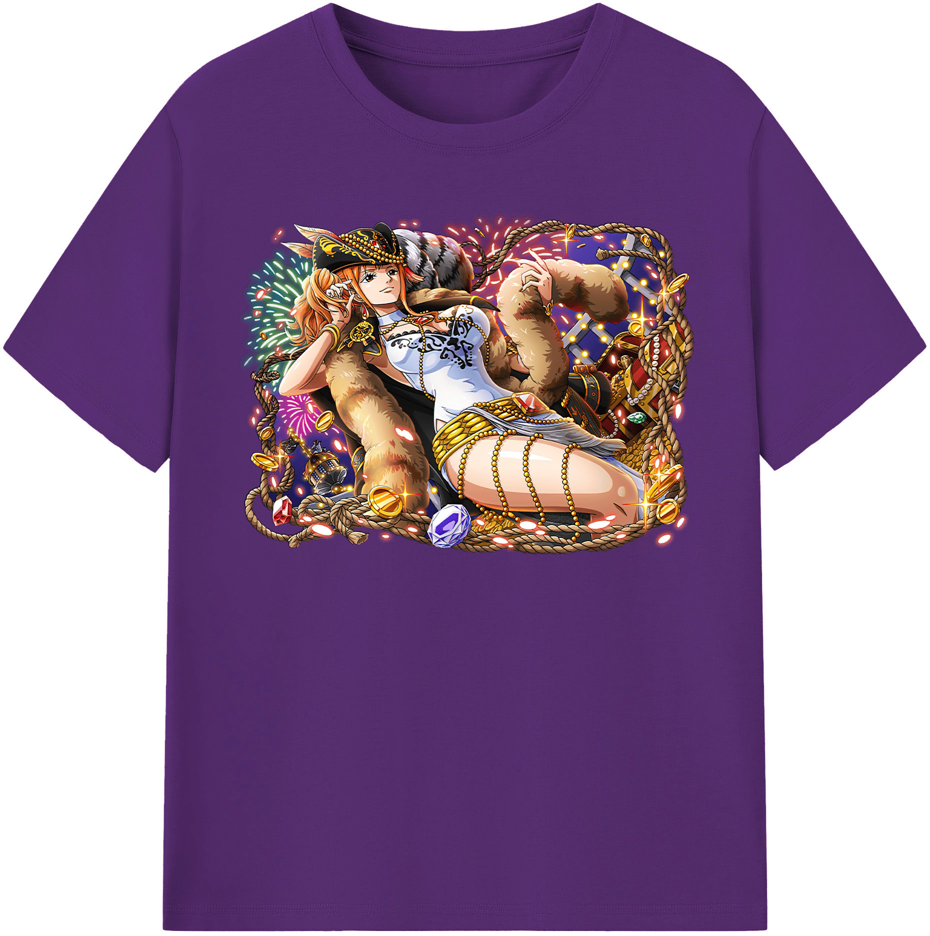 ワンピース ナミ ONE PIECE Nami 綿100％半袖Tシャツ（フロントプリント）