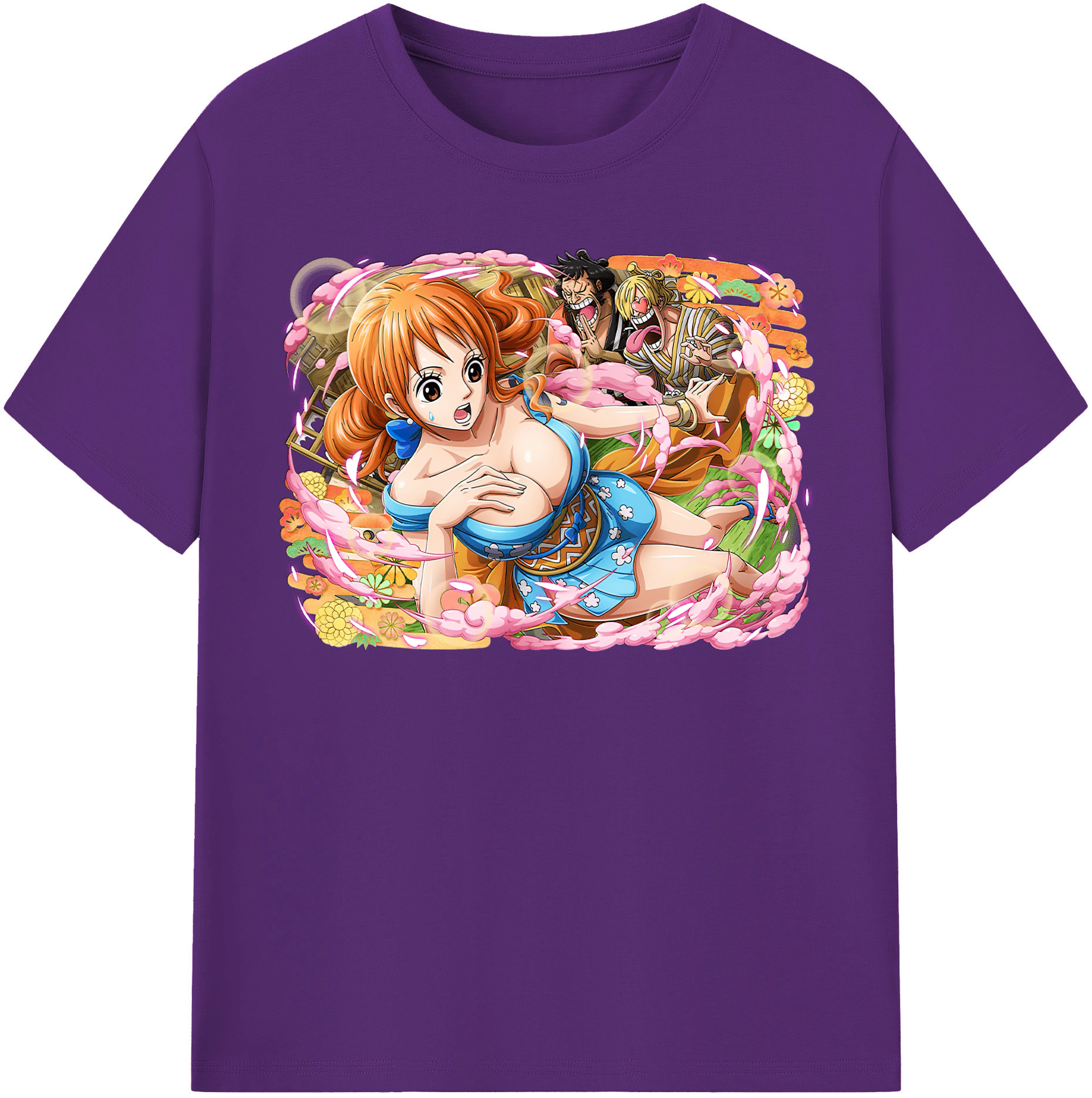 ワンピース ナミ ONE PIECE Nami 綿100％半袖Tシャツ（フロントプリント）