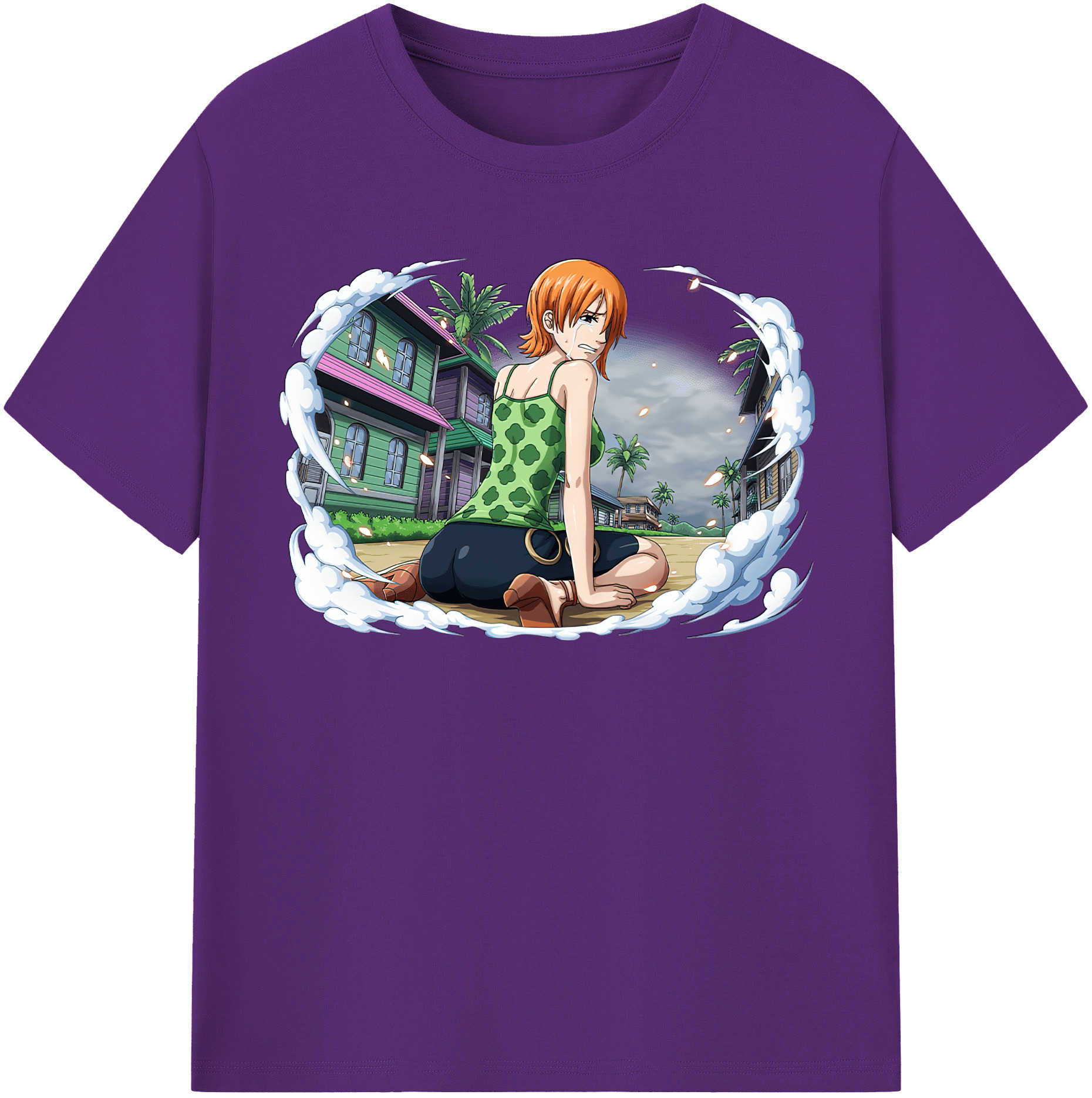 ワンピース ナミ ONE PIECE Nami 綿100％半袖Tシャツ（フロントプリント）