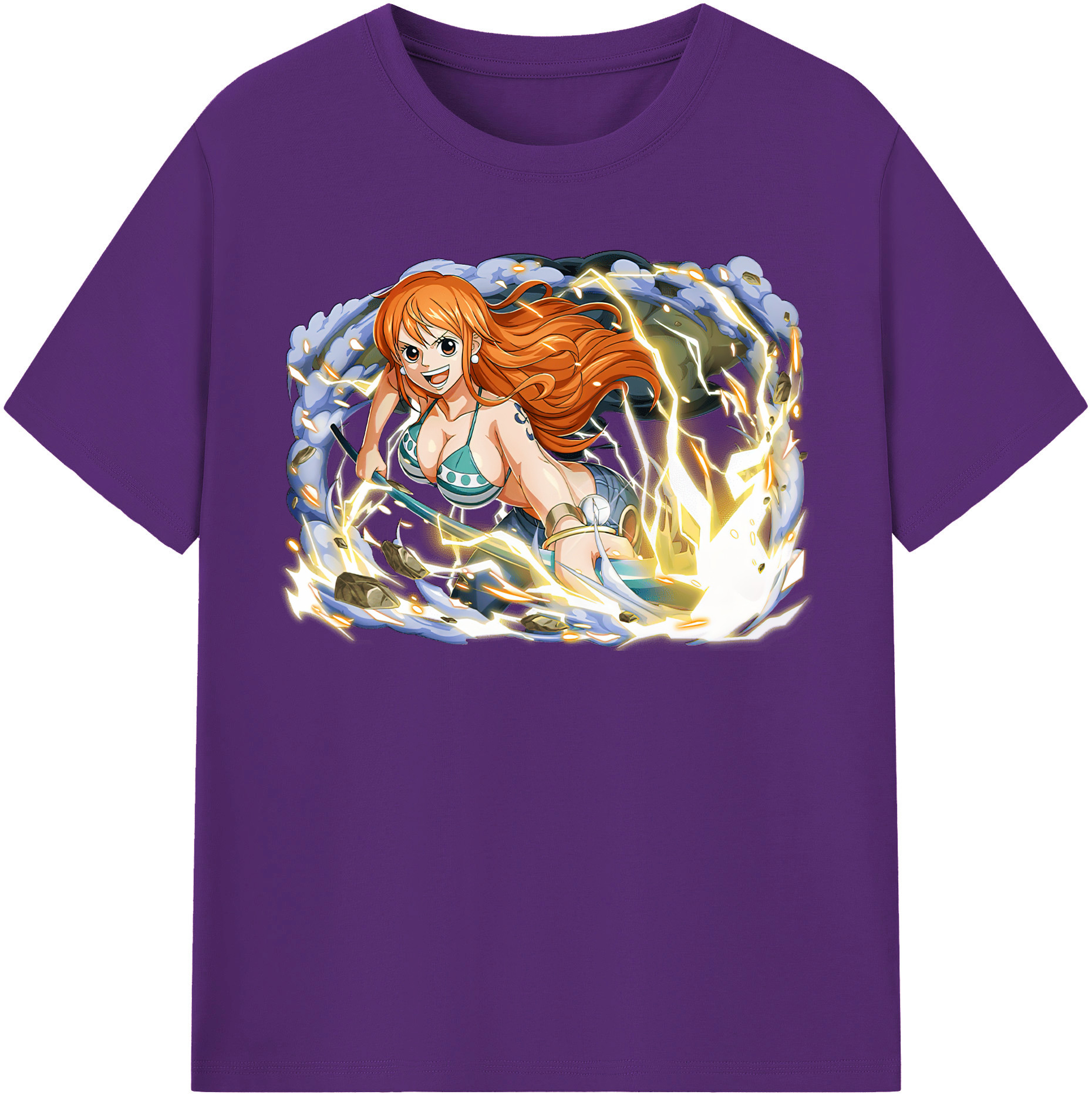 ワンピース ナミ ONE PIECE Nami 綿100％半袖Tシャツ（フロントプリント）