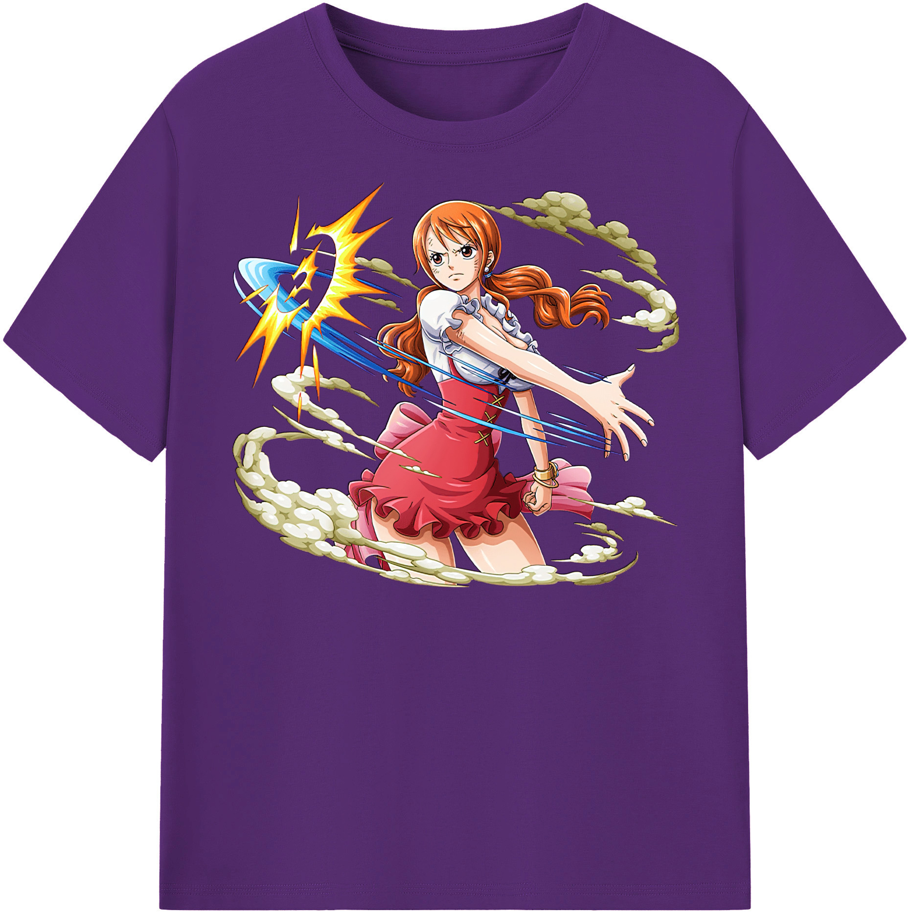 ワンピース ナミ ONE PIECE Nami 綿100％半袖Tシャツ（フロントプリント）