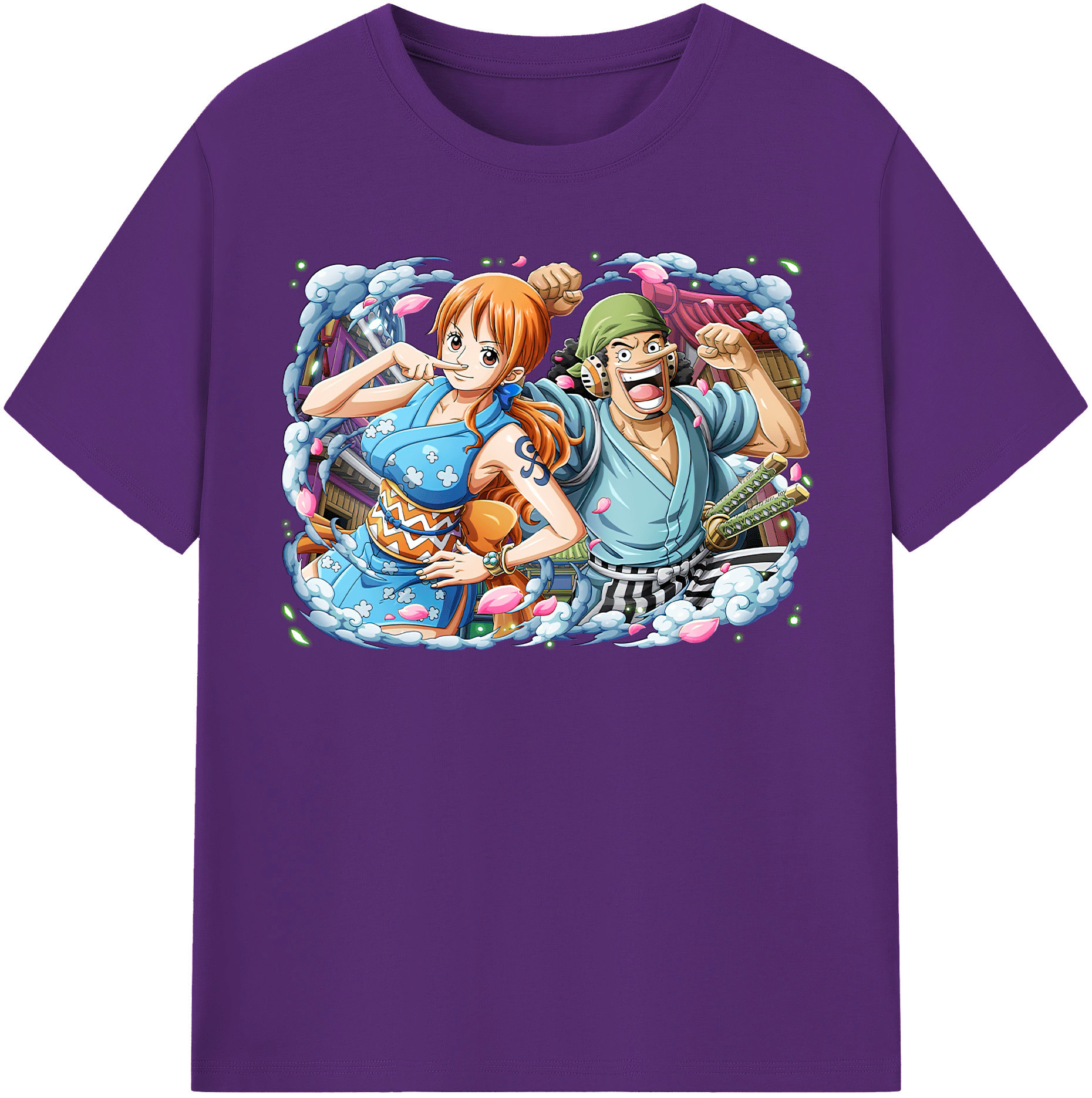 ワンピース ナミ ONE PIECE Nami 綿100％半袖Tシャツ（フロントプリント）