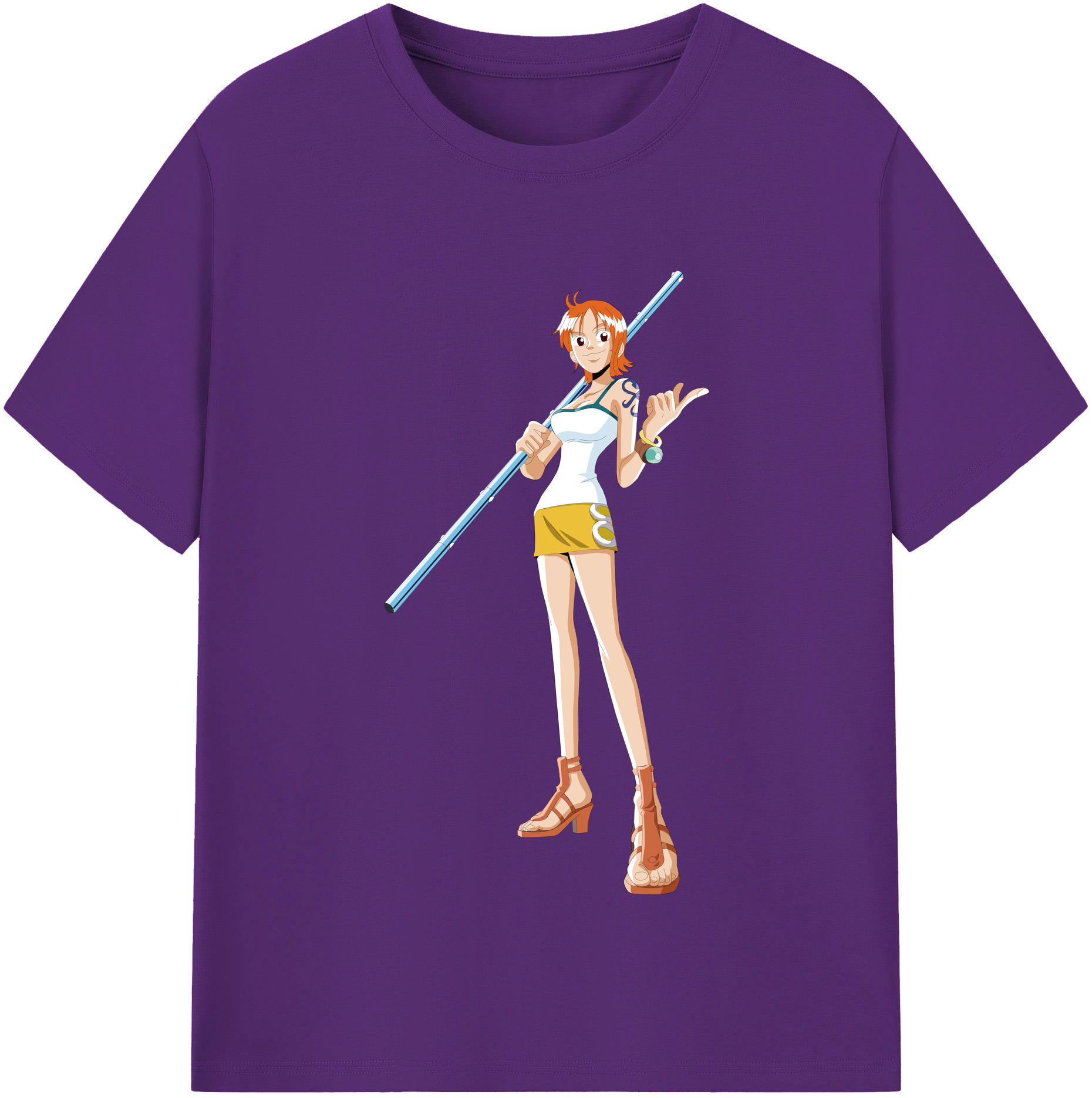 ワンピース ナミ ONE PIECE Nami 綿100％半袖Tシャツ（フロントプリント）