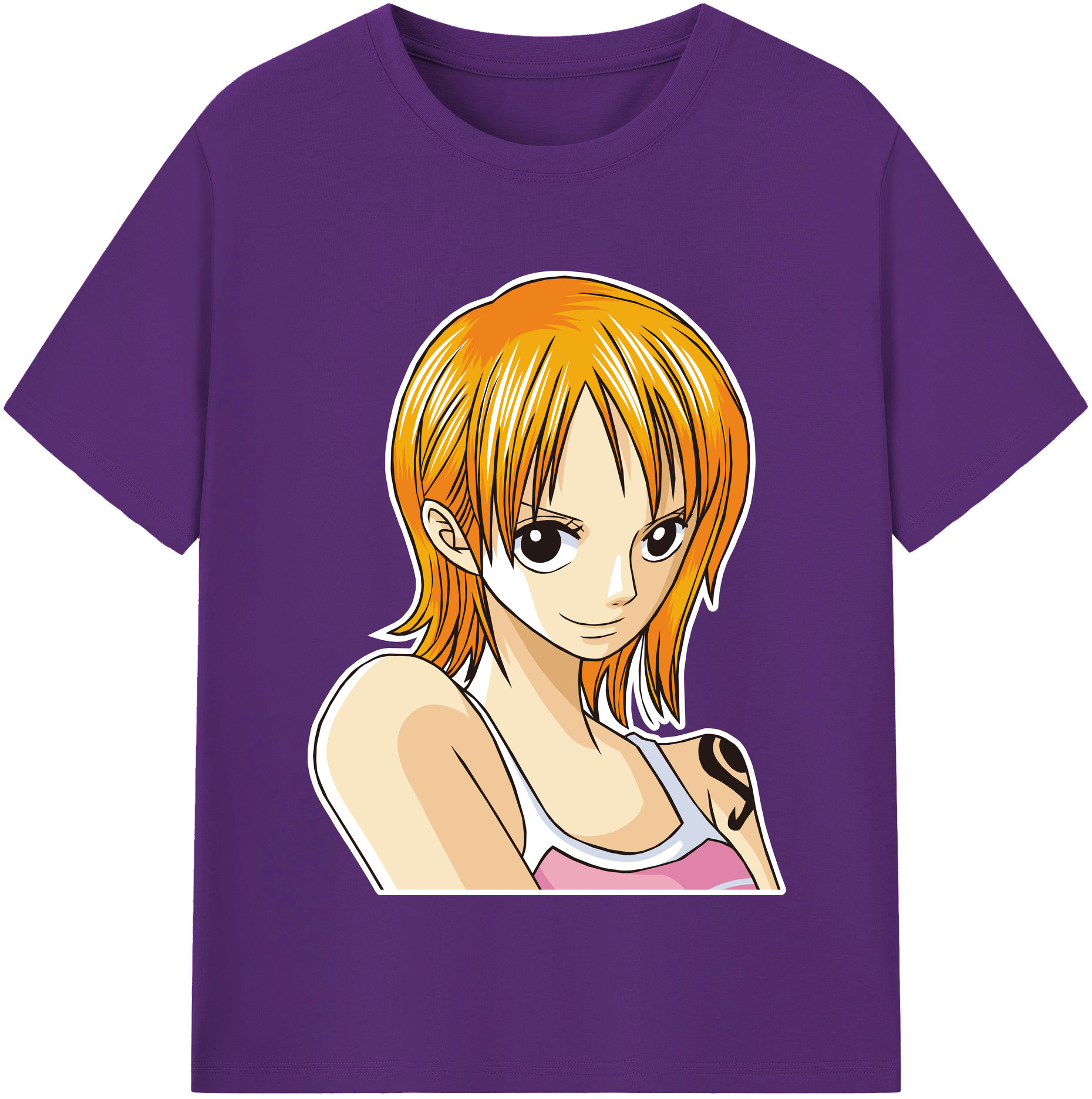 ワンピース ナミ ONE PIECE Nami 綿100％半袖Tシャツ（フロントプリント）