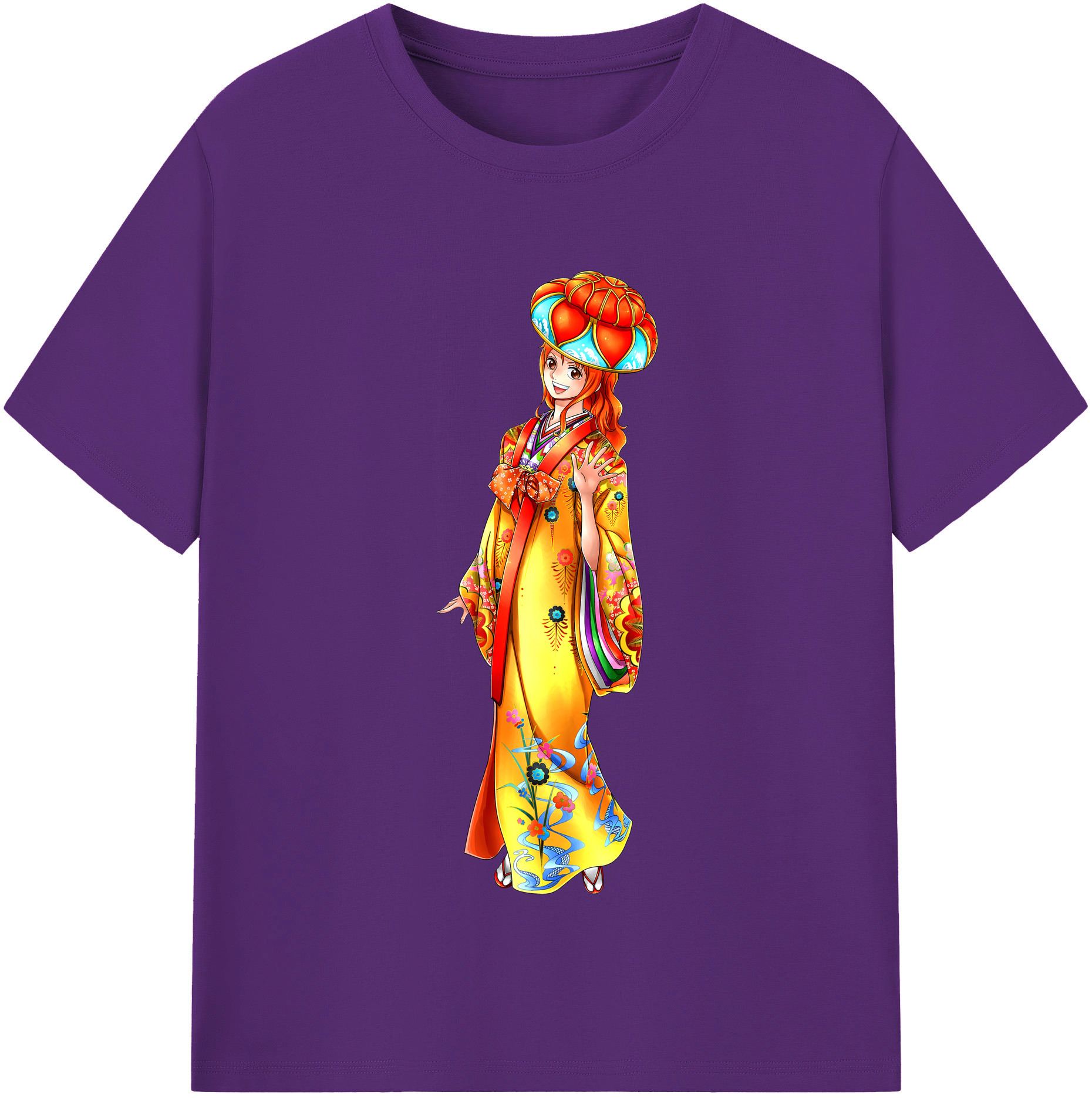 ワンピース ナミ ONE PIECE Nami 綿100％半袖Tシャツ（フロントプリント）