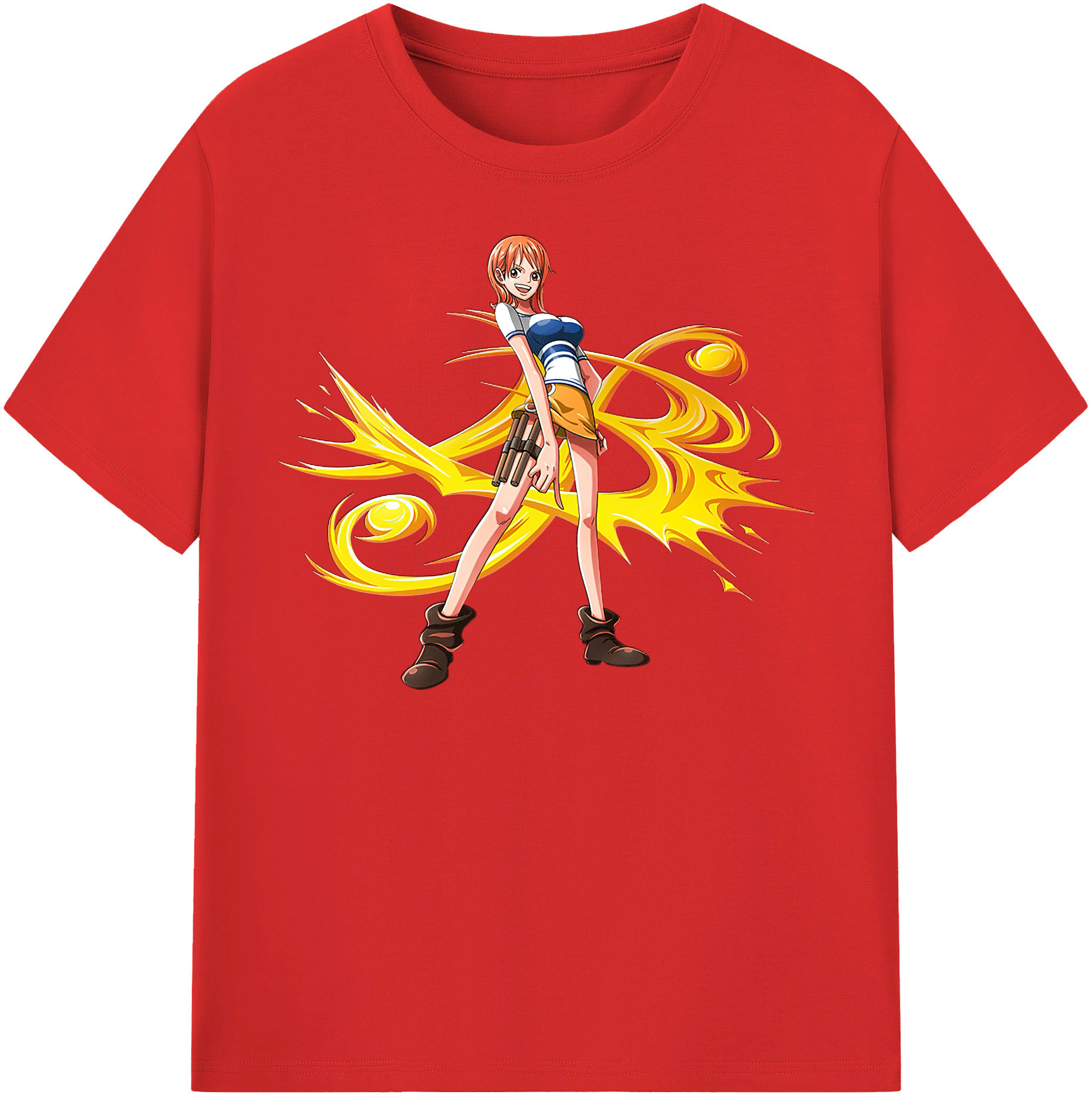 ワンピース ナミ ONE PIECE Nami 綿100％半袖Tシャツ（フロントプリント）