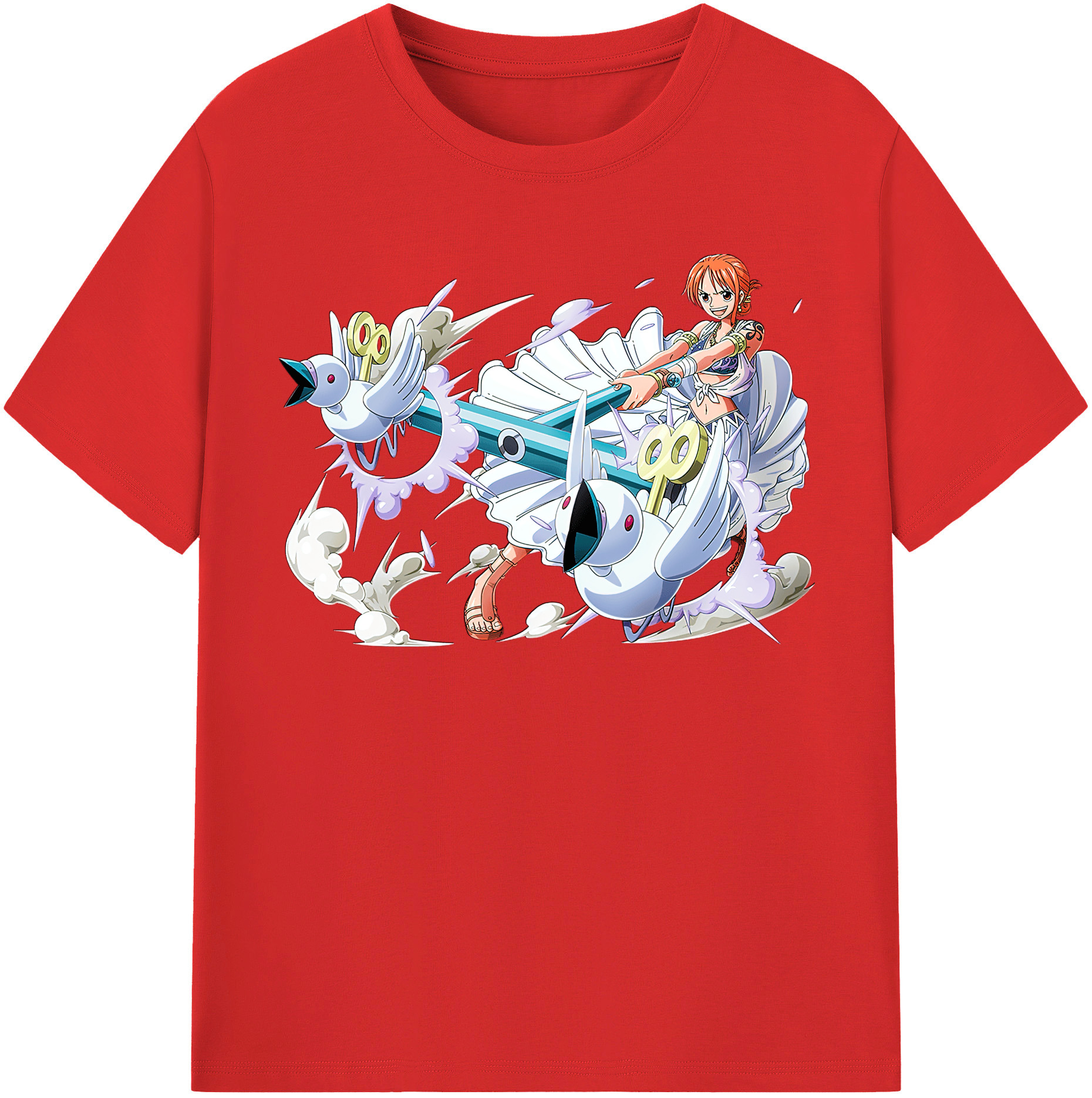 ワンピース ナミ ONE PIECE Nami 綿100％半袖Tシャツ（フロントプリント）