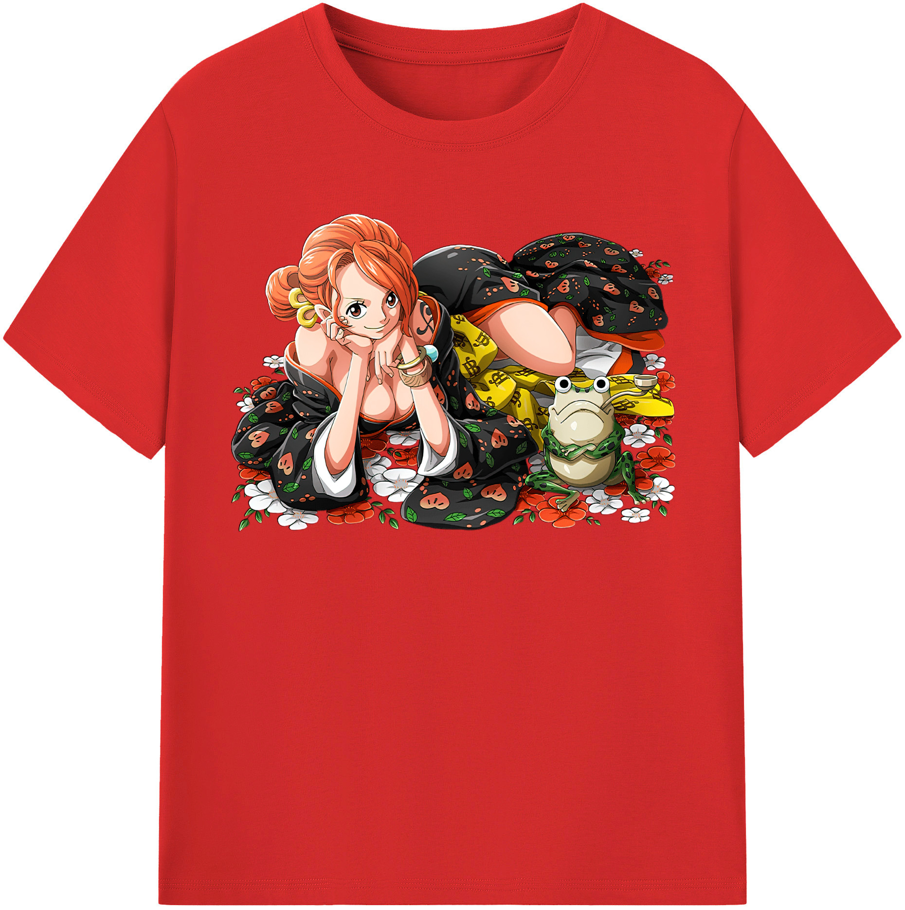 ワンピース ナミ ONE PIECE Nami 綿100％半袖Tシャツ（フロントプリント）