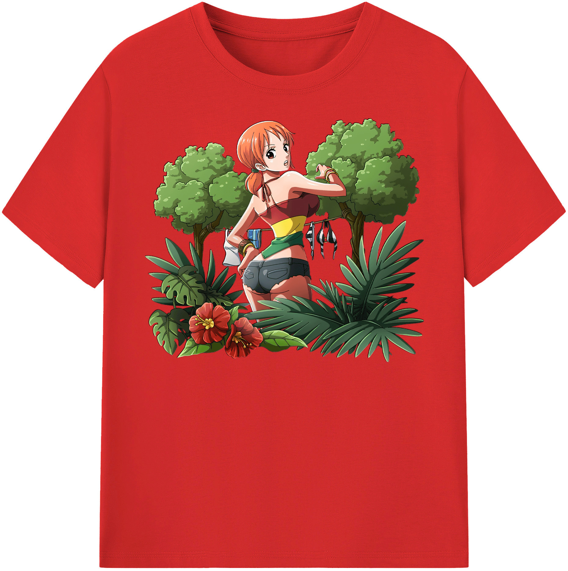 ワンピース ナミ ONE PIECE Nami 綿100％半袖Tシャツ（フロントプリント）