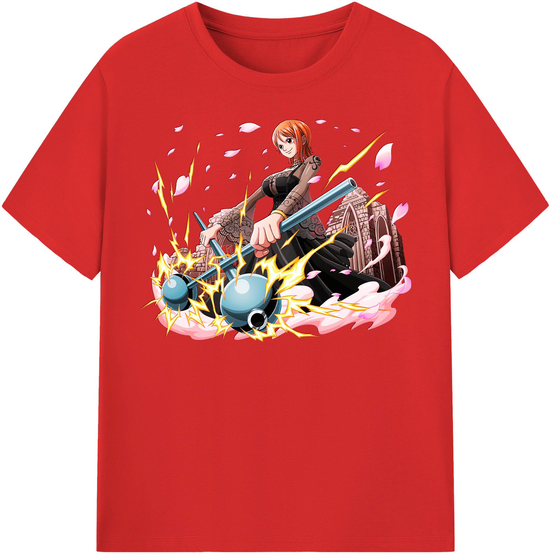 ワンピース ナミ ONE PIECE Nami 綿100％半袖Tシャツ（フロントプリント）