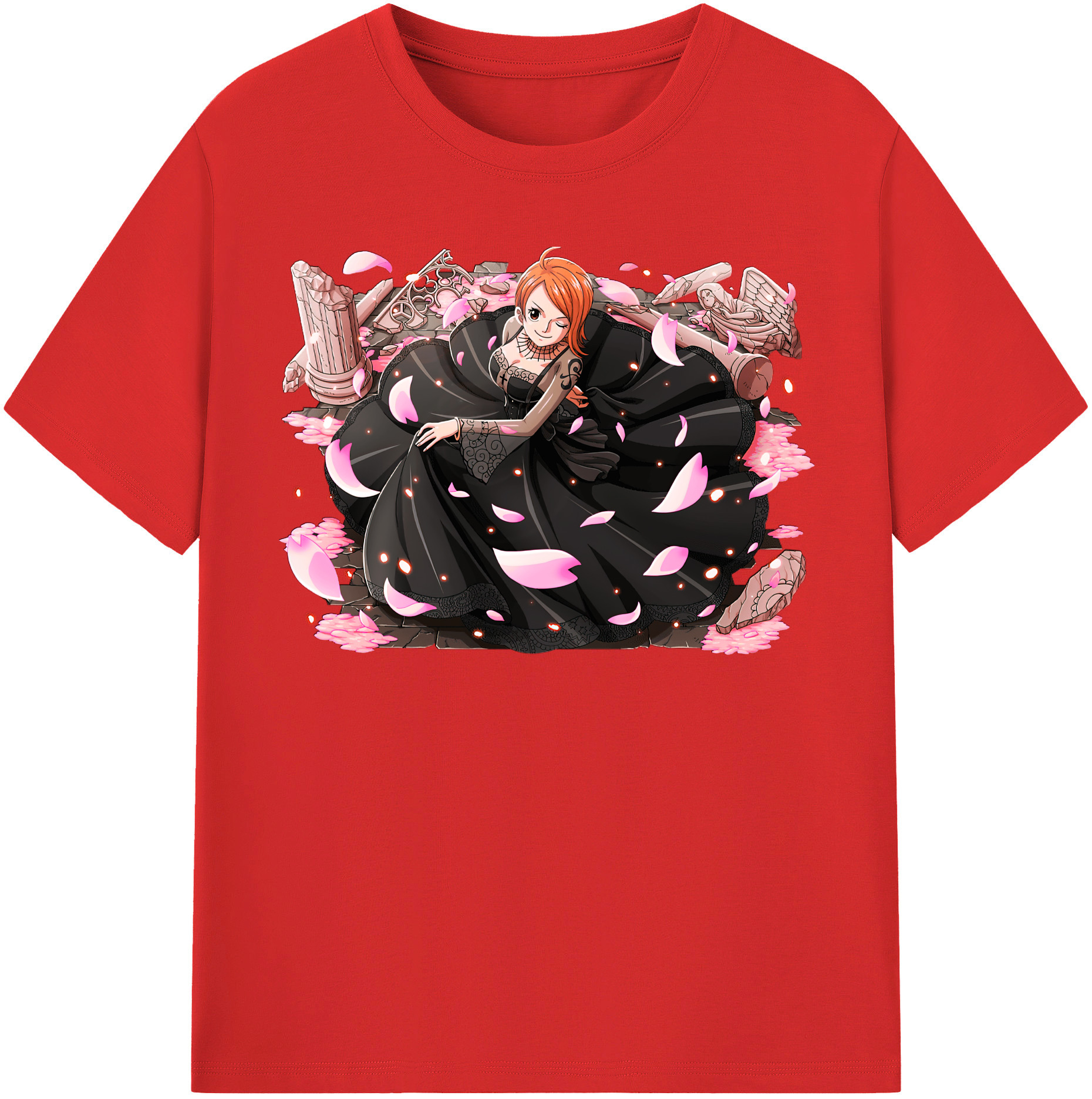 ワンピース ナミ ONE PIECE Nami 綿100％半袖Tシャツ（フロントプリント）