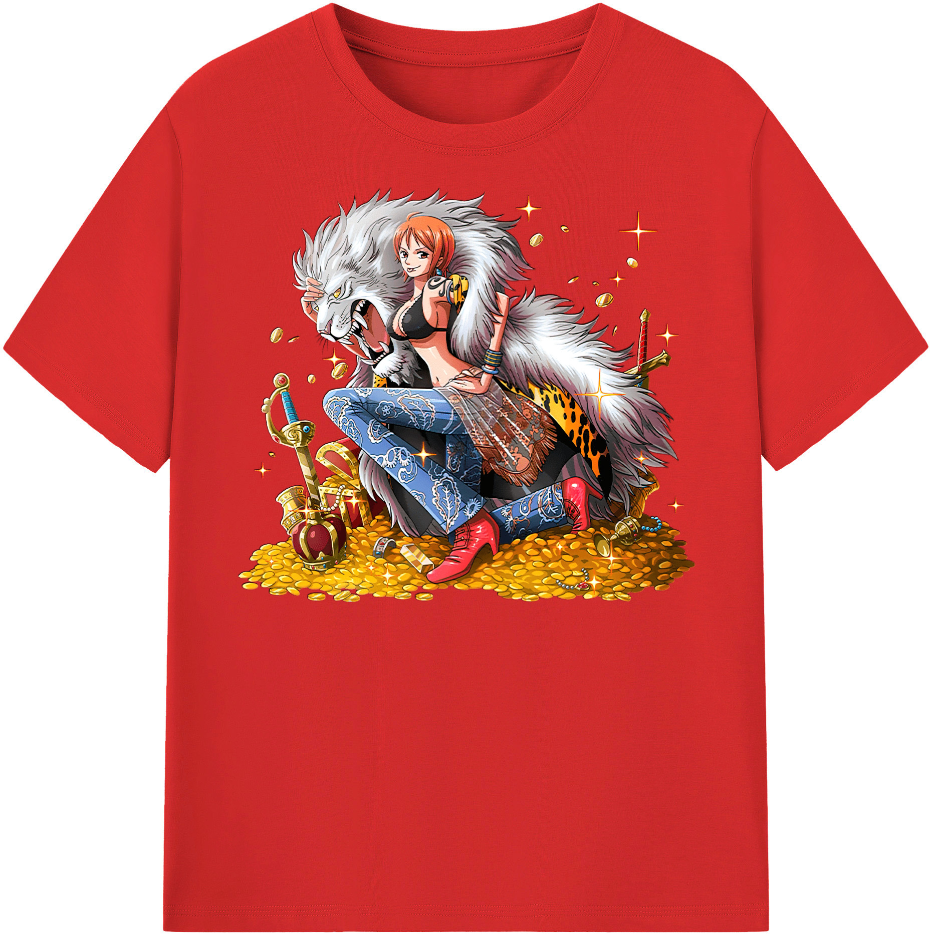ワンピース ナミ ONE PIECE Nami 綿100％半袖Tシャツ（フロントプリント）