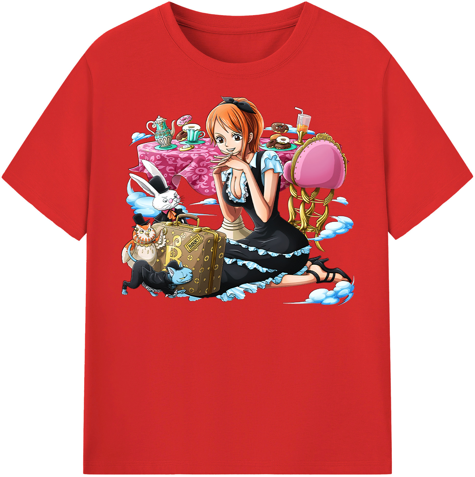 ワンピース ナミ ONE PIECE Nami 綿100％半袖Tシャツ（フロントプリント）