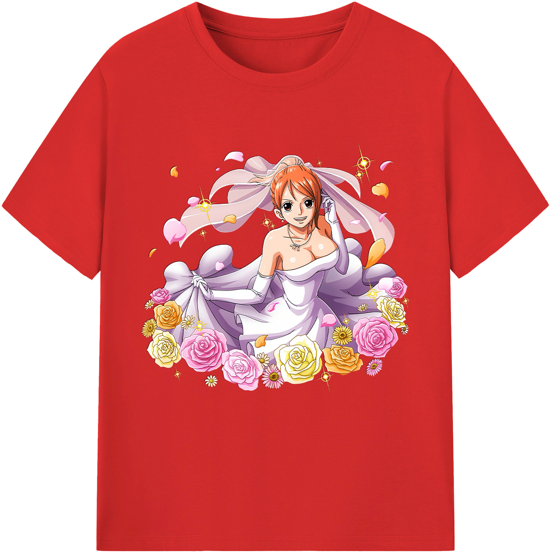 ワンピース ナミ ONE PIECE Nami 綿100％半袖Tシャツ（フロントプリント）