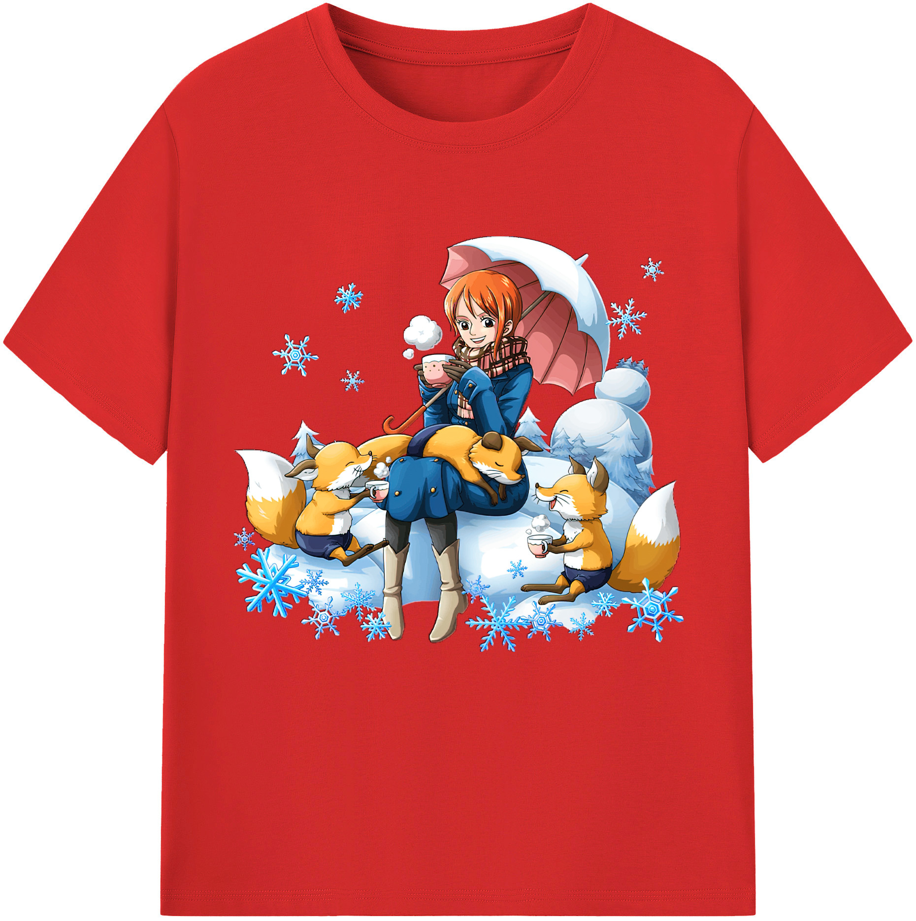 ワンピース ナミ ONE PIECE Nami 綿100％半袖Tシャツ（フロントプリント）
