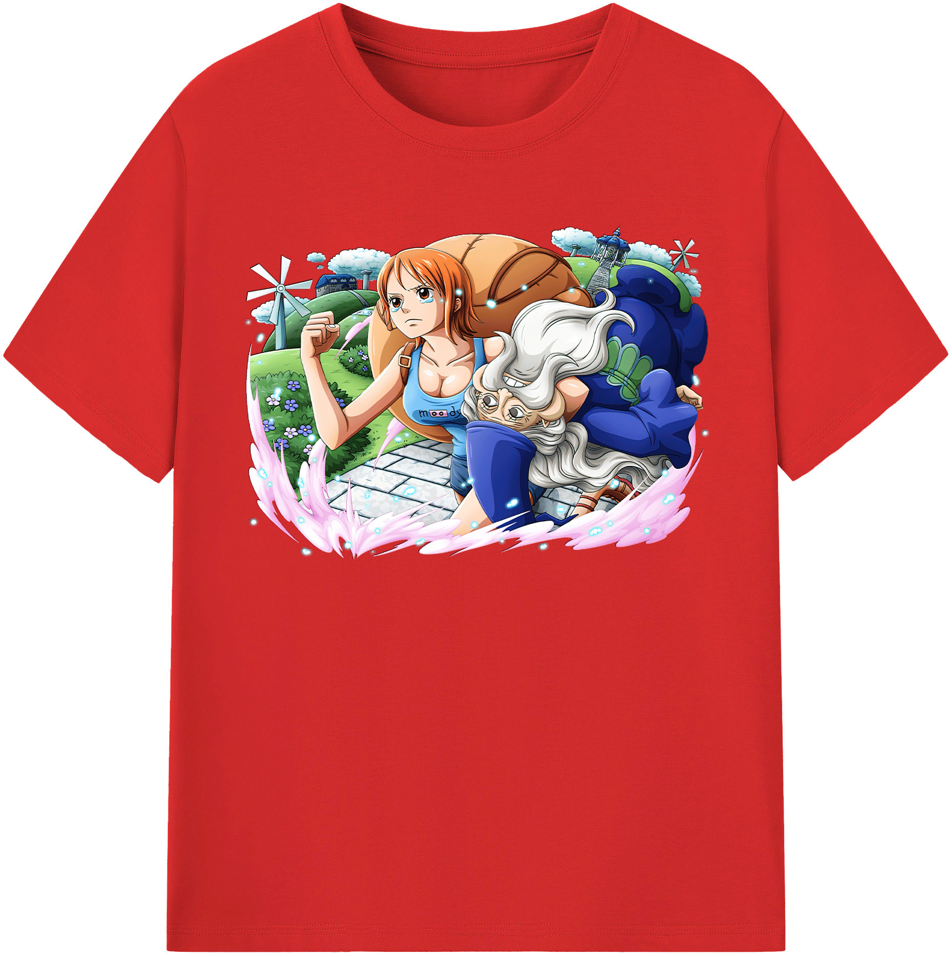 ワンピース ナミ ONE PIECE Nami 綿100％半袖Tシャツ（フロントプリント）